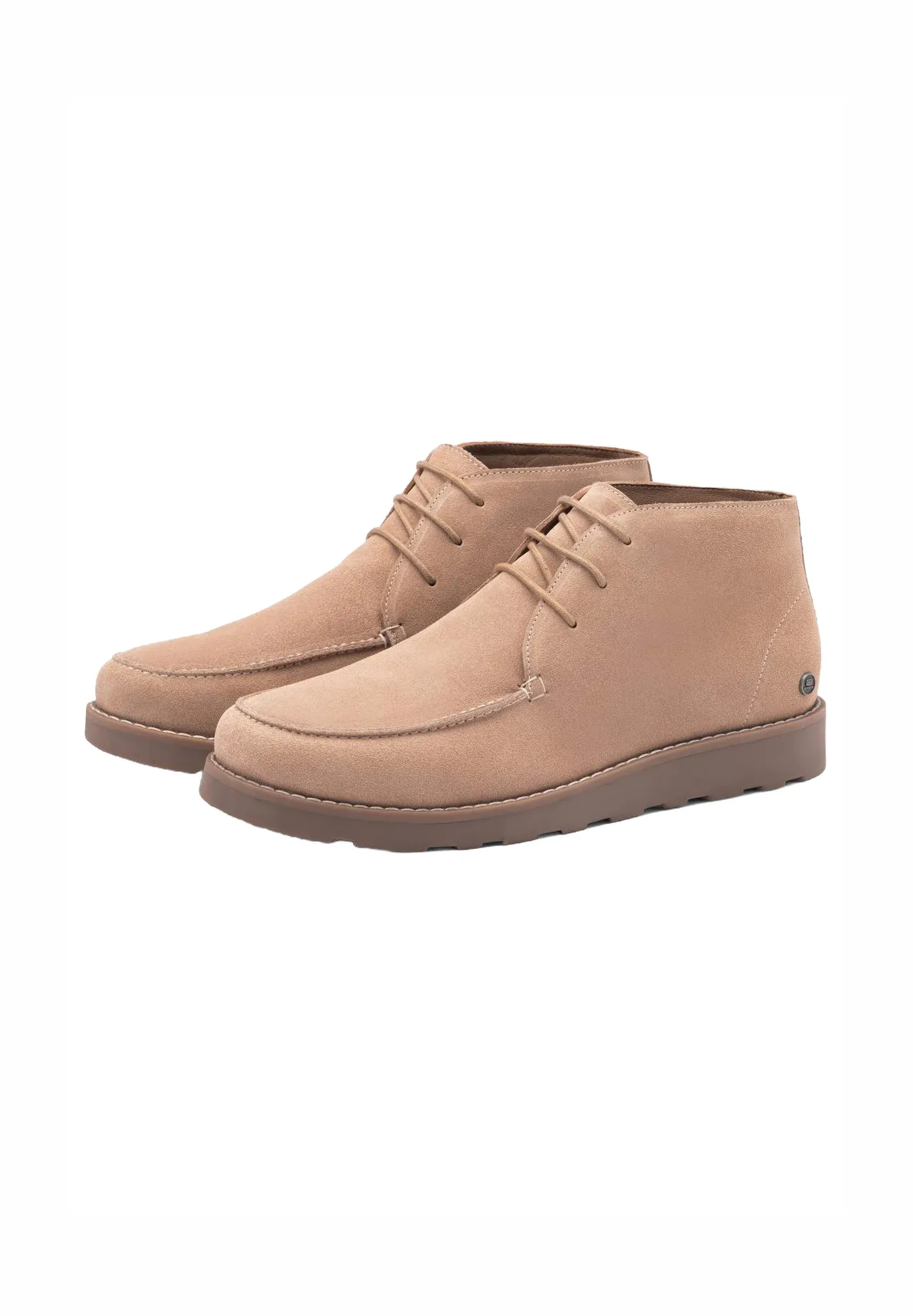 Bottines à lacets beige ombré