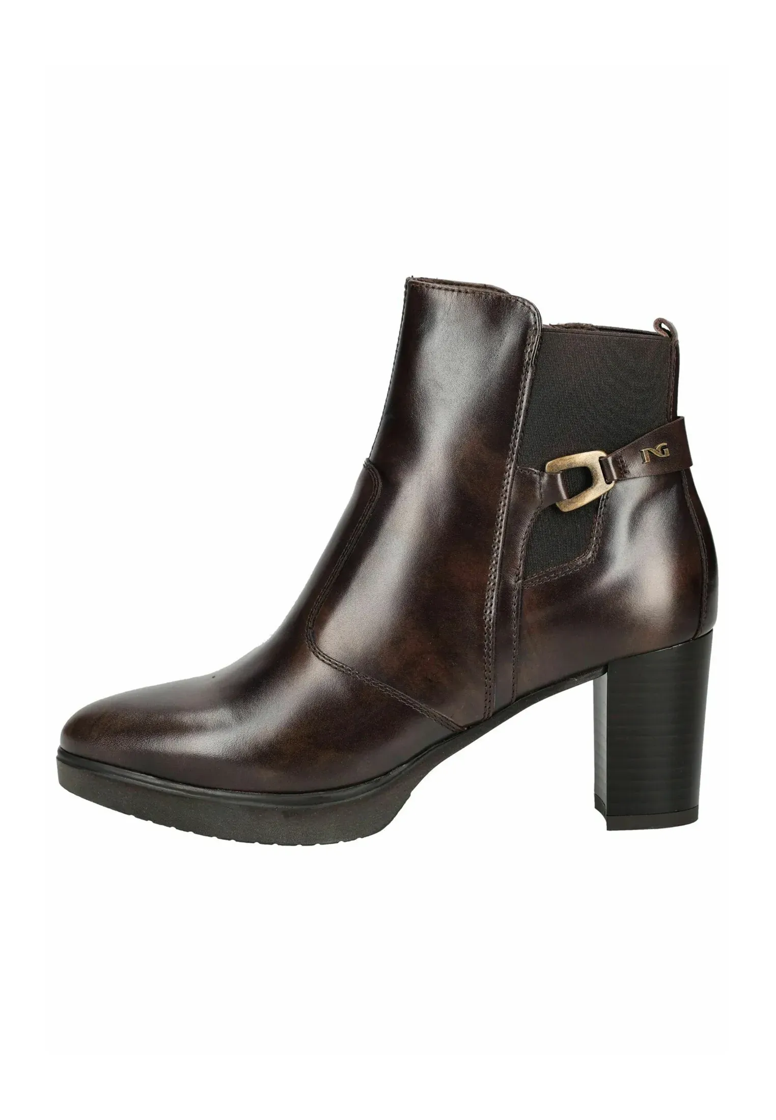 Nerogiardini Stiefelette Stivaletti Con Plateau Caffé