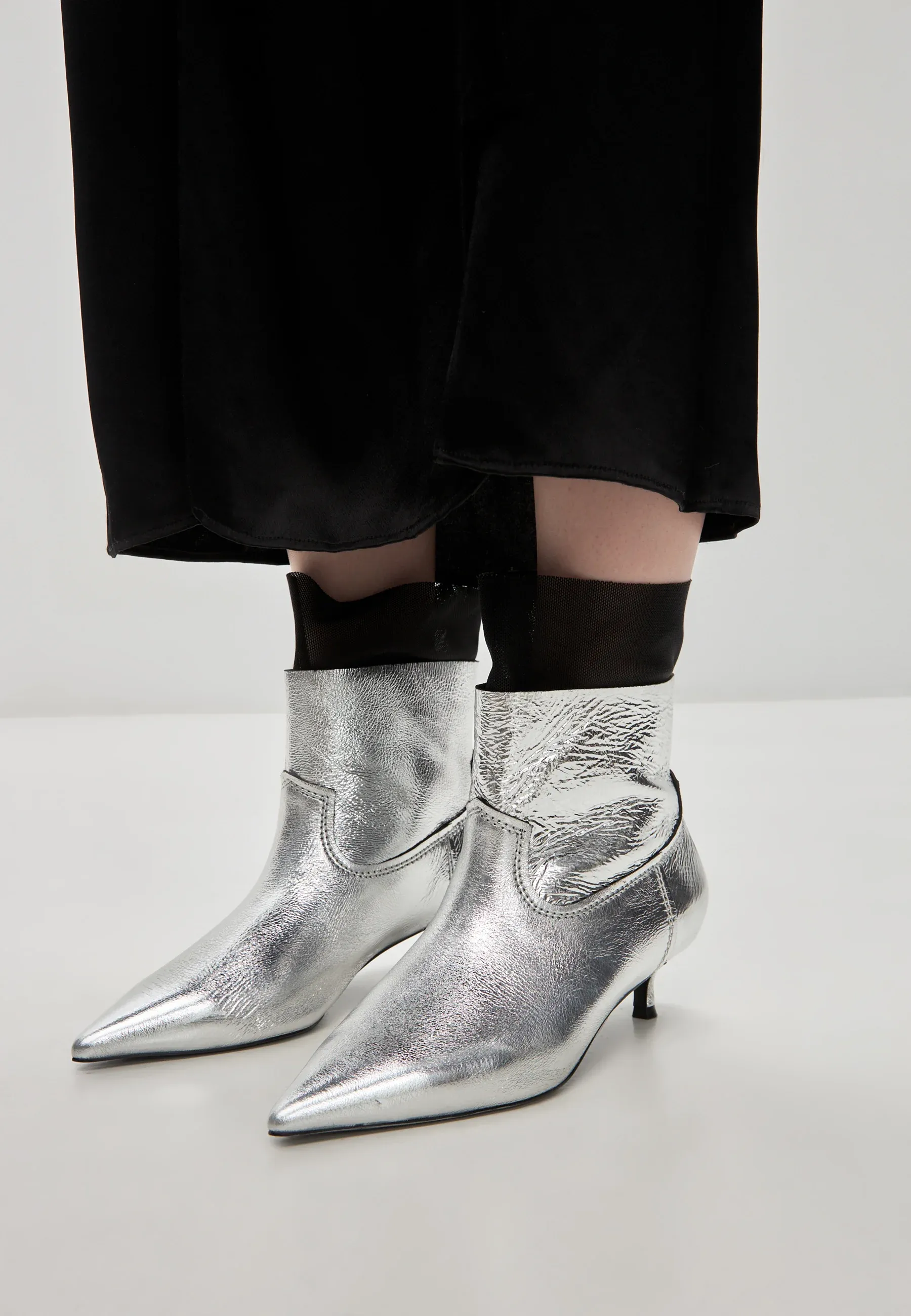 Cesare Gaspari Bottes Silver