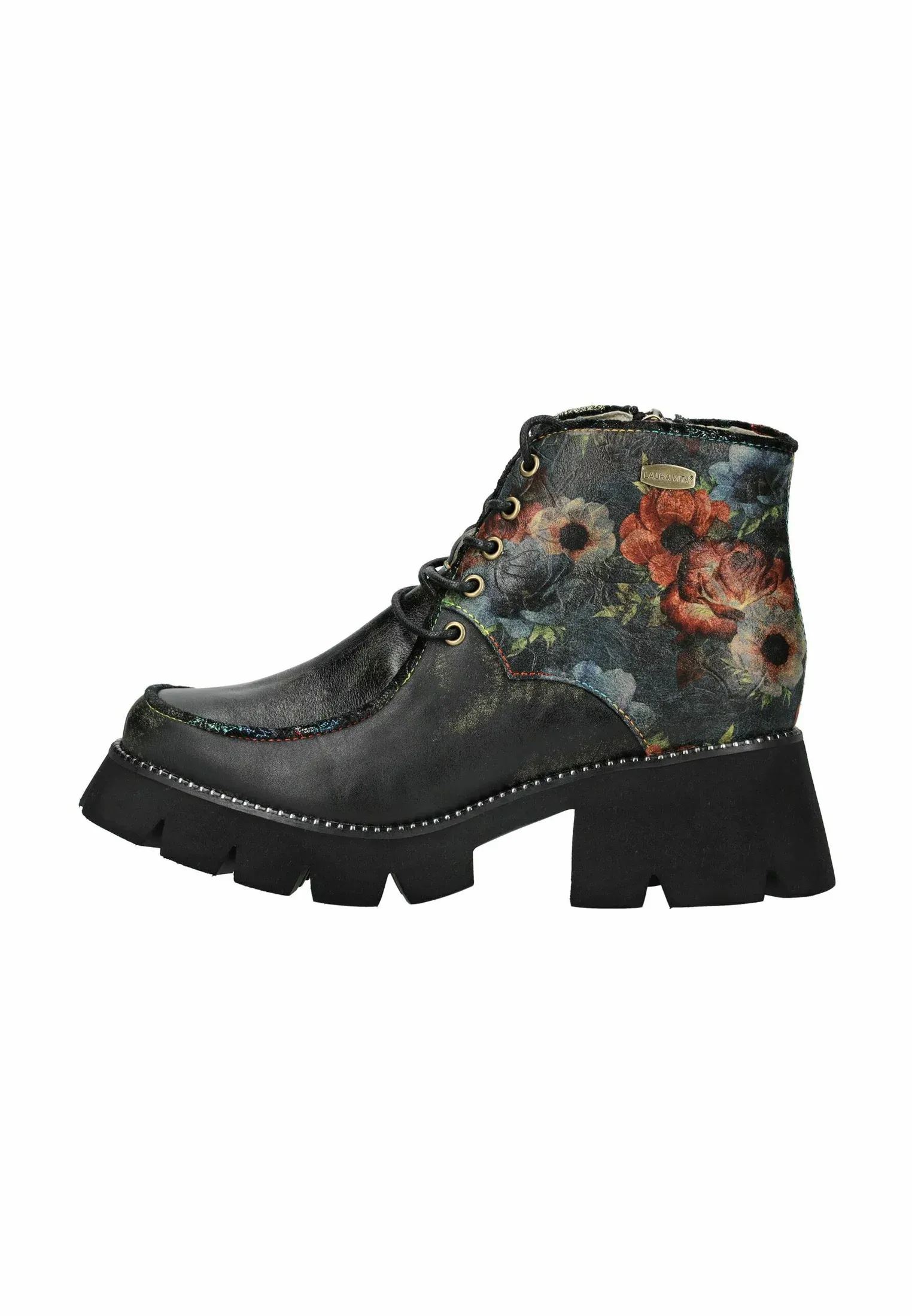 Laura Vita Bottes à lacets noires