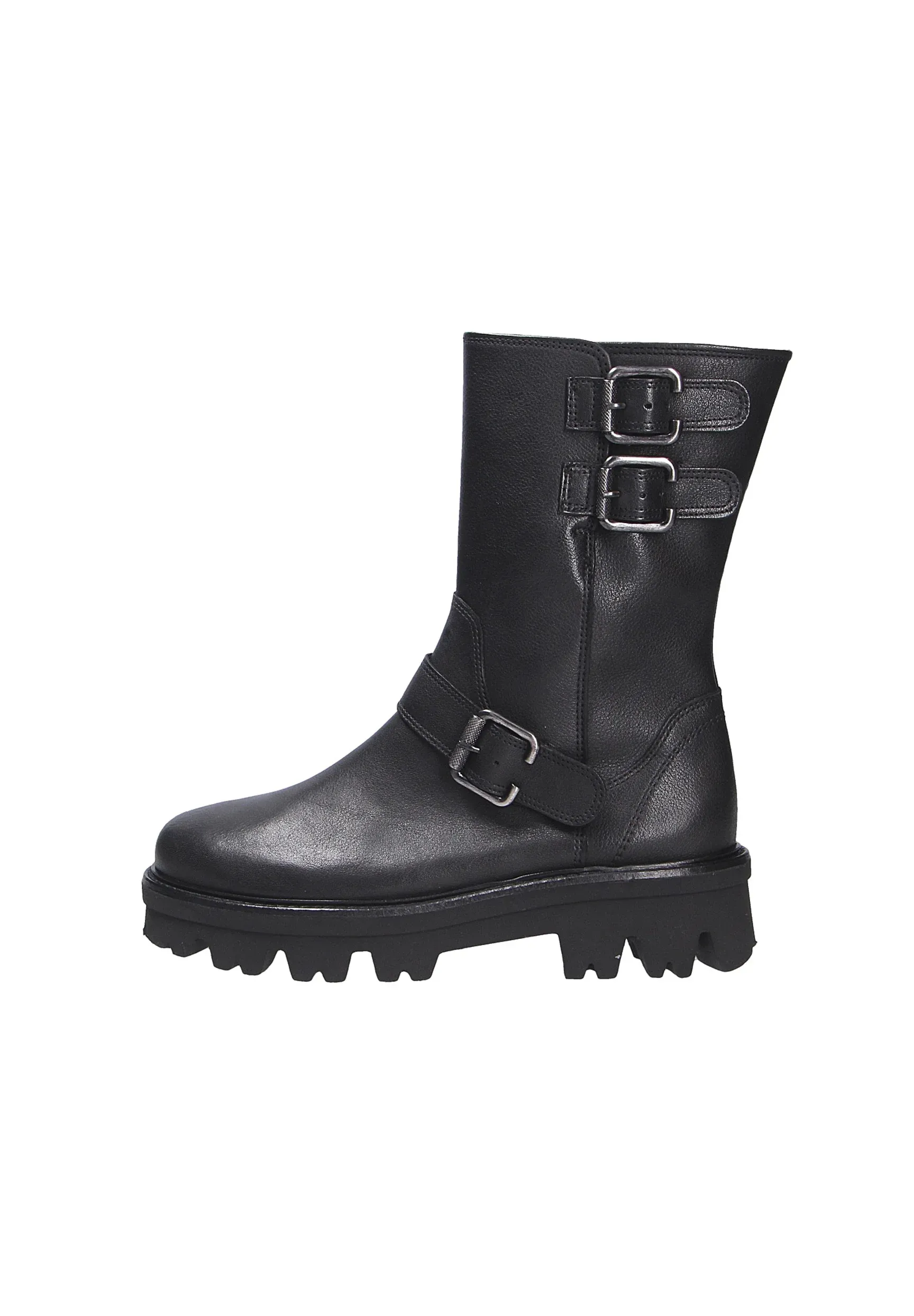 Paul Green Stivaletti Texani Biker Washed Calf Noir