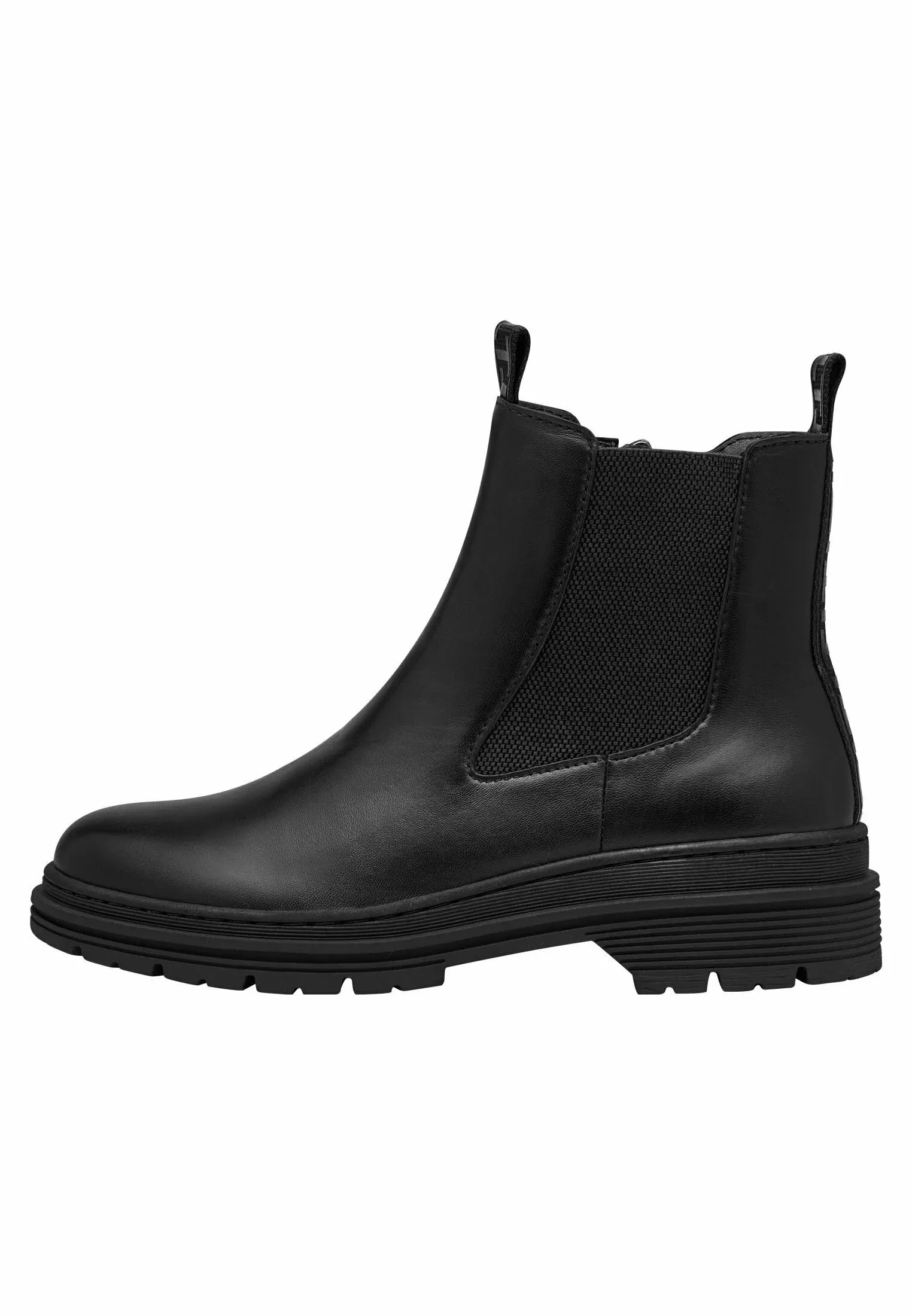 Tamaris Chelsea Tronchetti en cuir noir