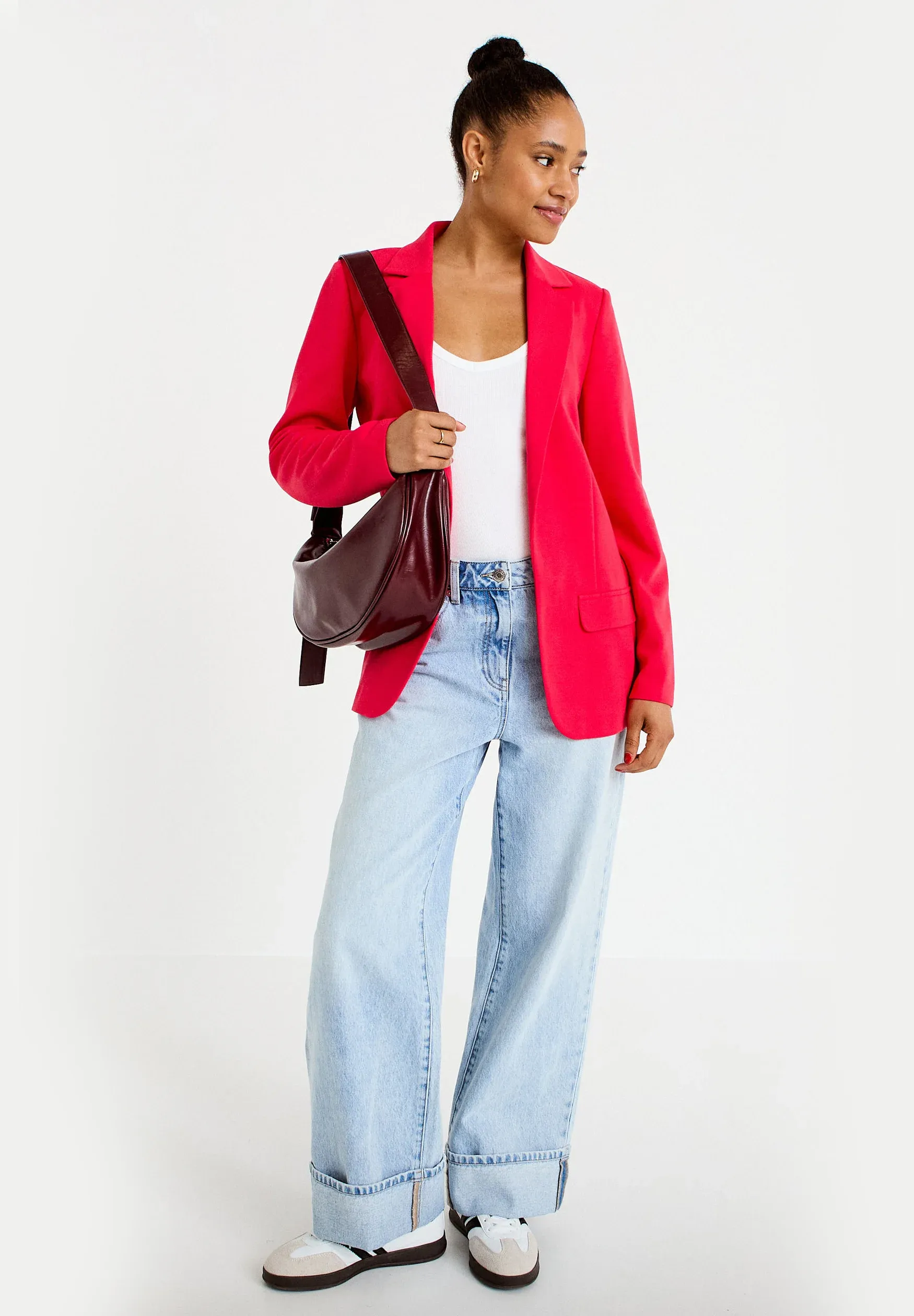 Cache Cache Cache Cache Cache Cache Blazer tailleur Cappotto court Rouge