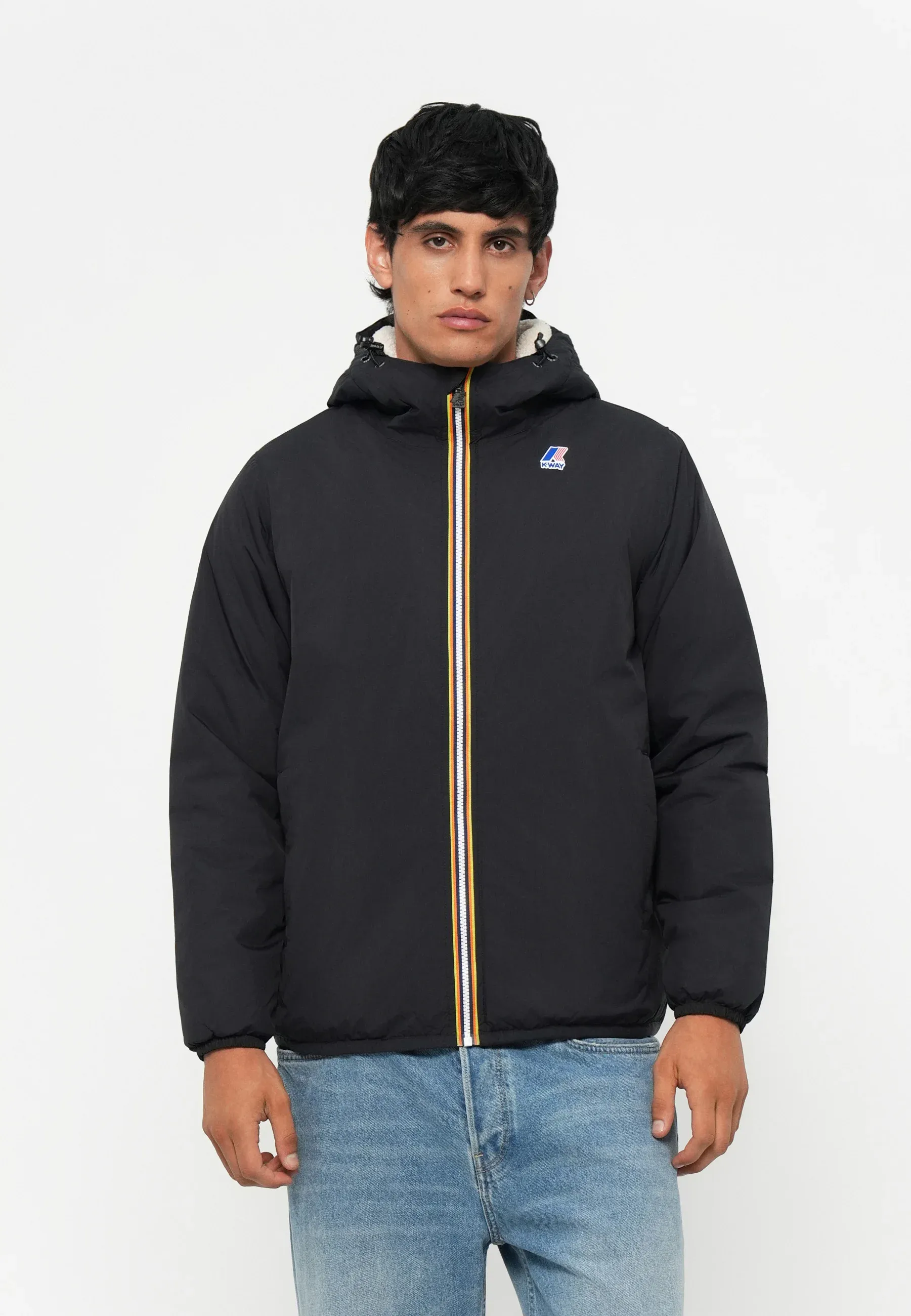 K Way Le Vrai Claude Veste d'hiver unisexe Noire Pure