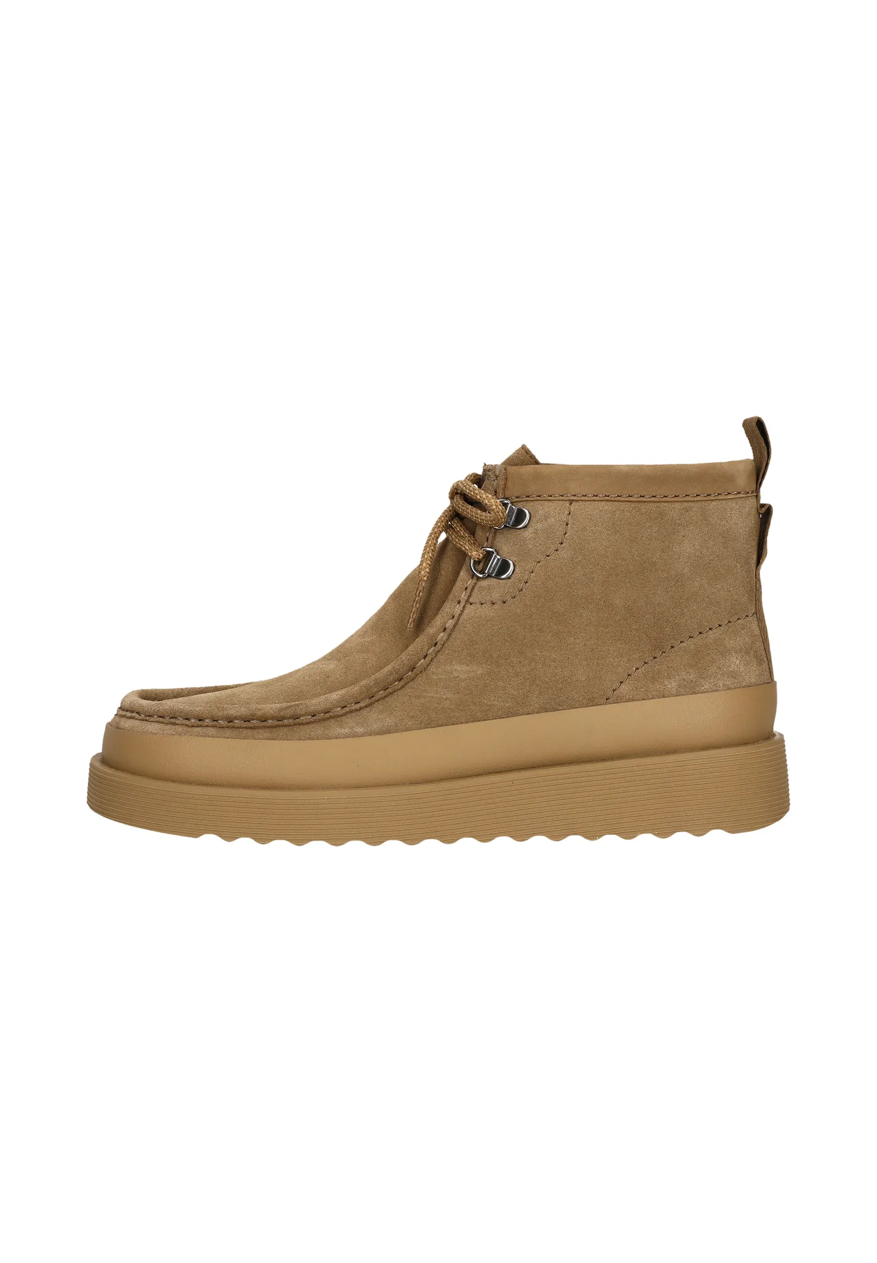 Clarks Bottes à lacets Dark Sand Cuir velours