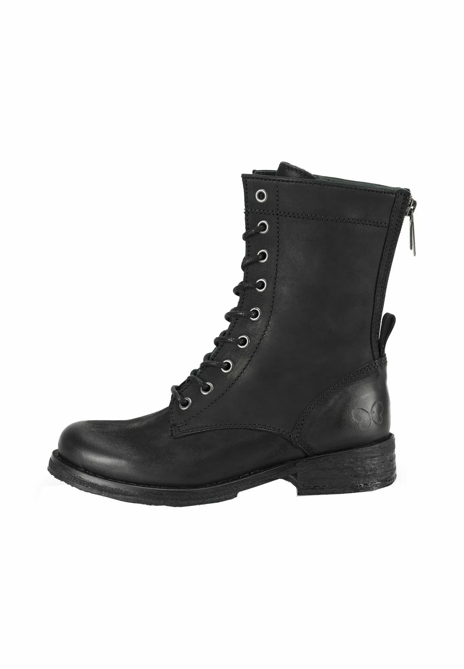 Felmini Bottes à lacets Black 001