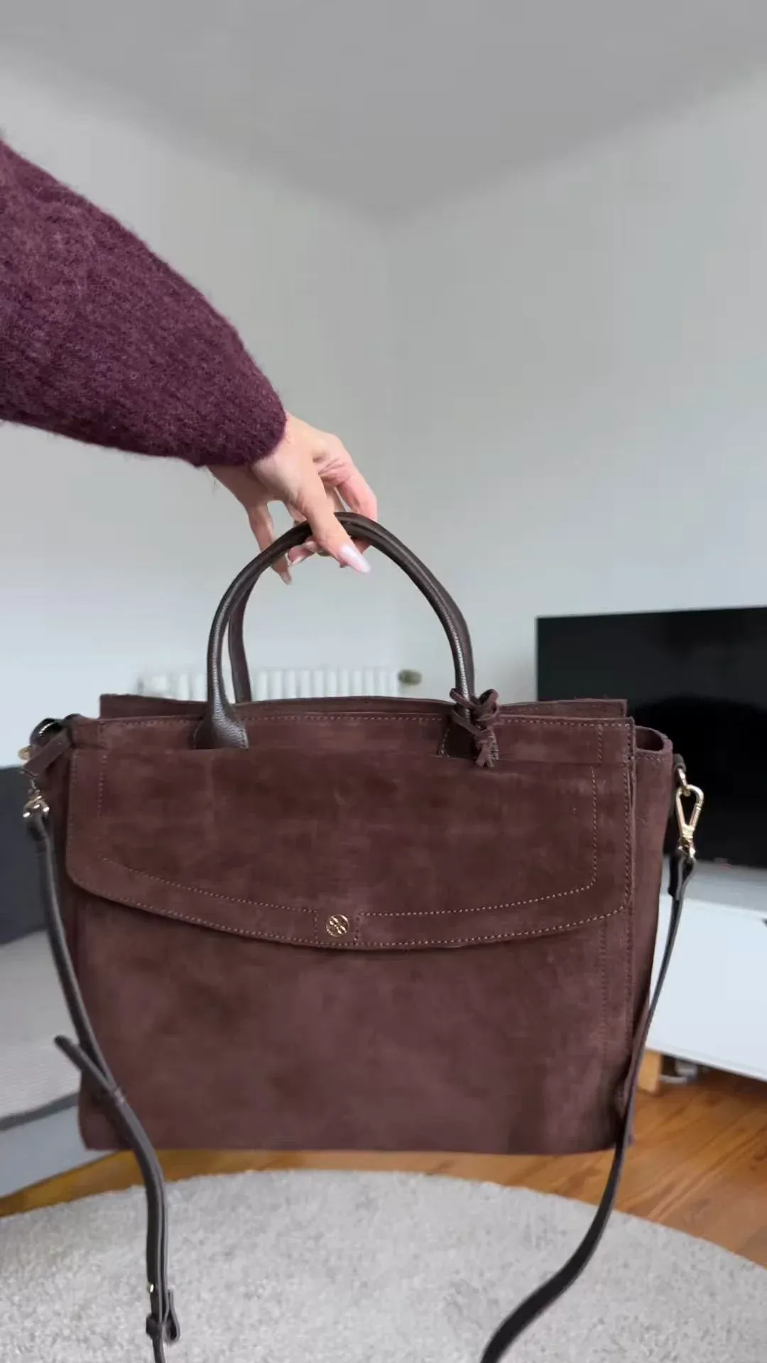 Anna Field Borsa Porta Pc Brun Foncé