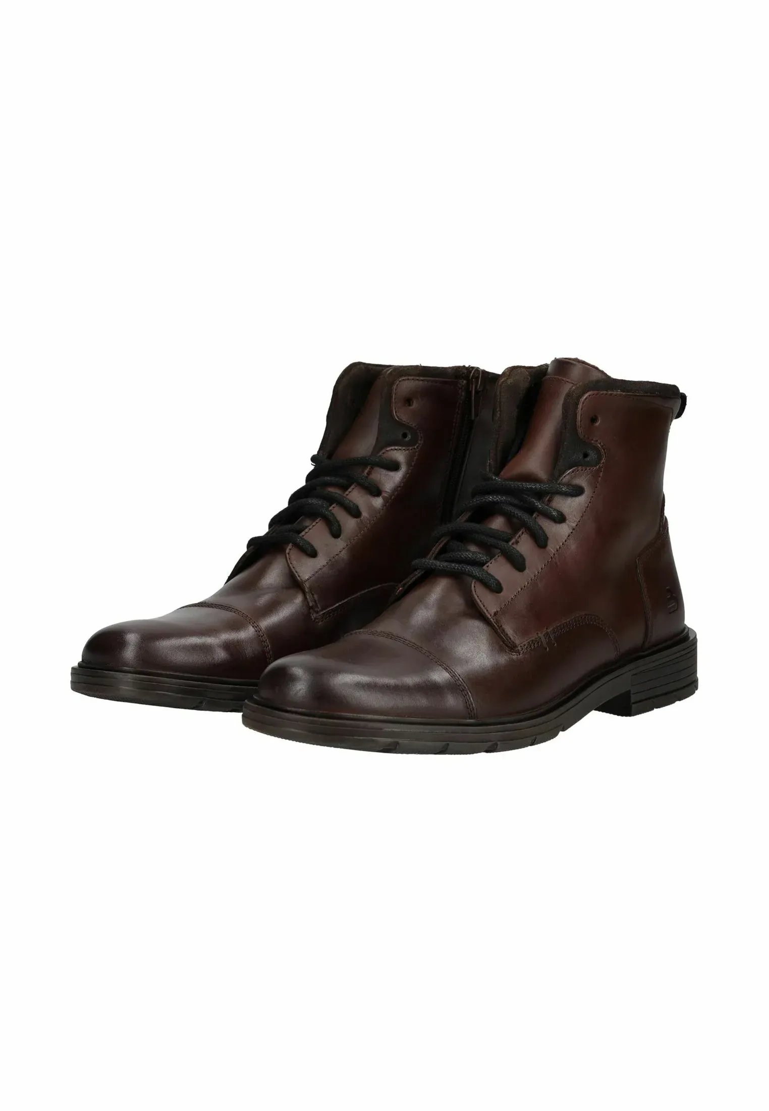 Bullboxer Bottes à lacets Brun foncé Noir