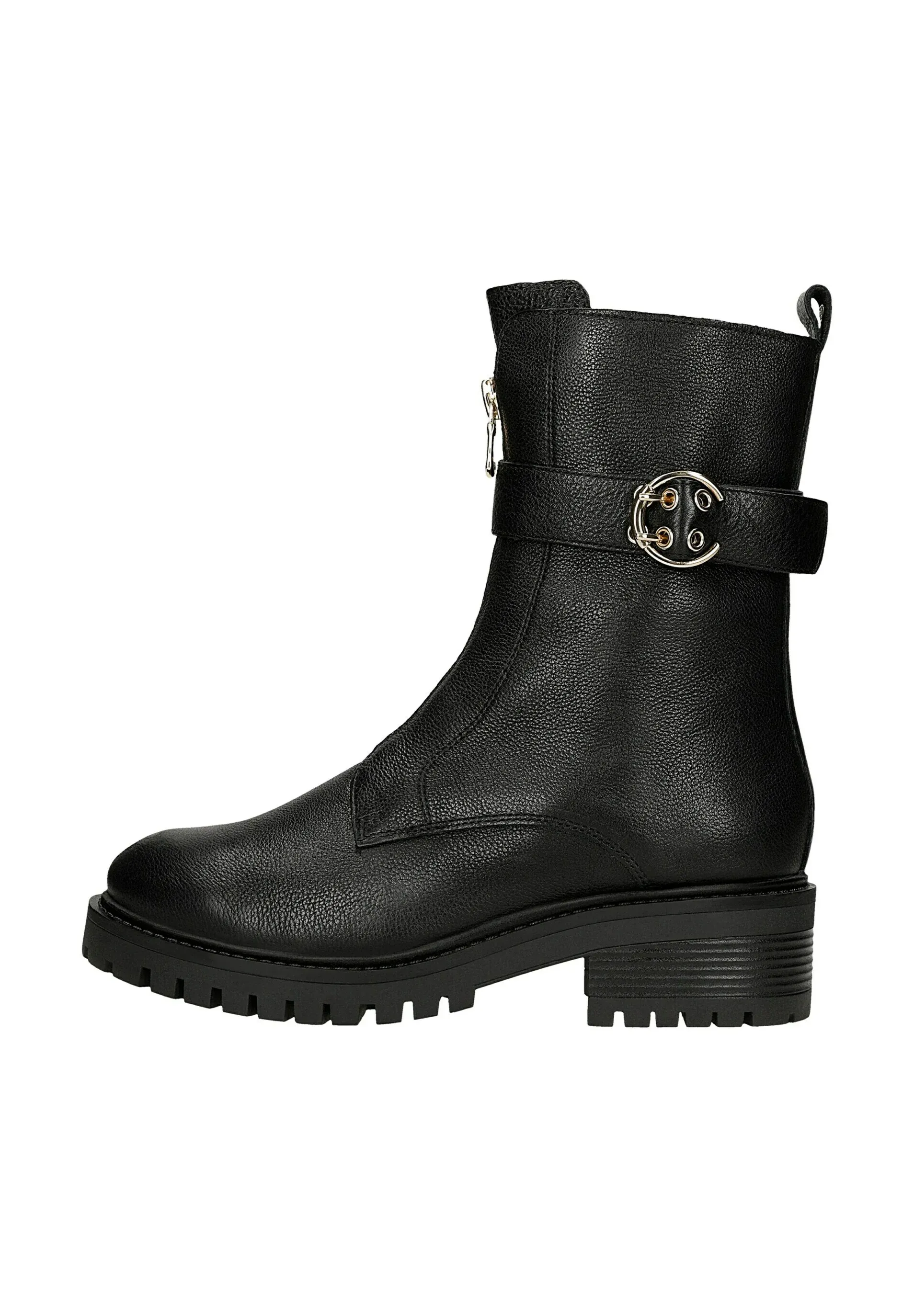 Wojas Bottes à talon platine noires
