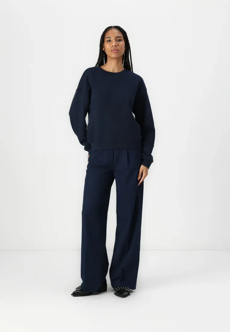 Anna Field Basic Crew Neck Felpa Bleu Foncé