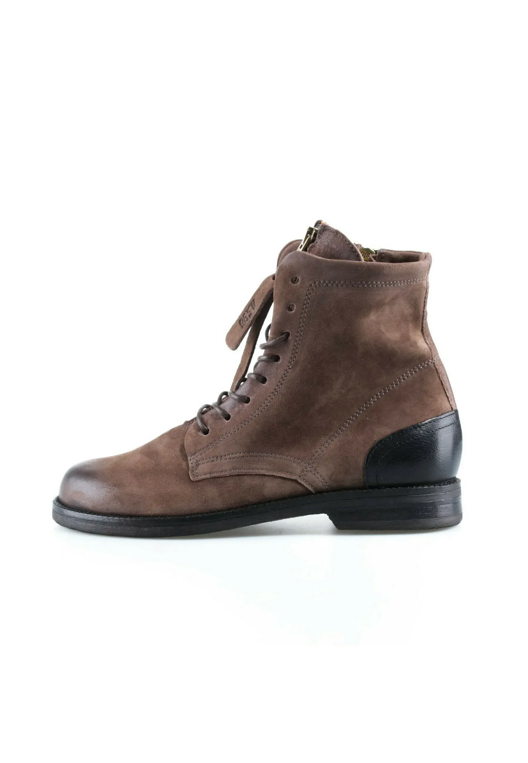 As98 Alethea Stivaletti Stringati Brun Clair