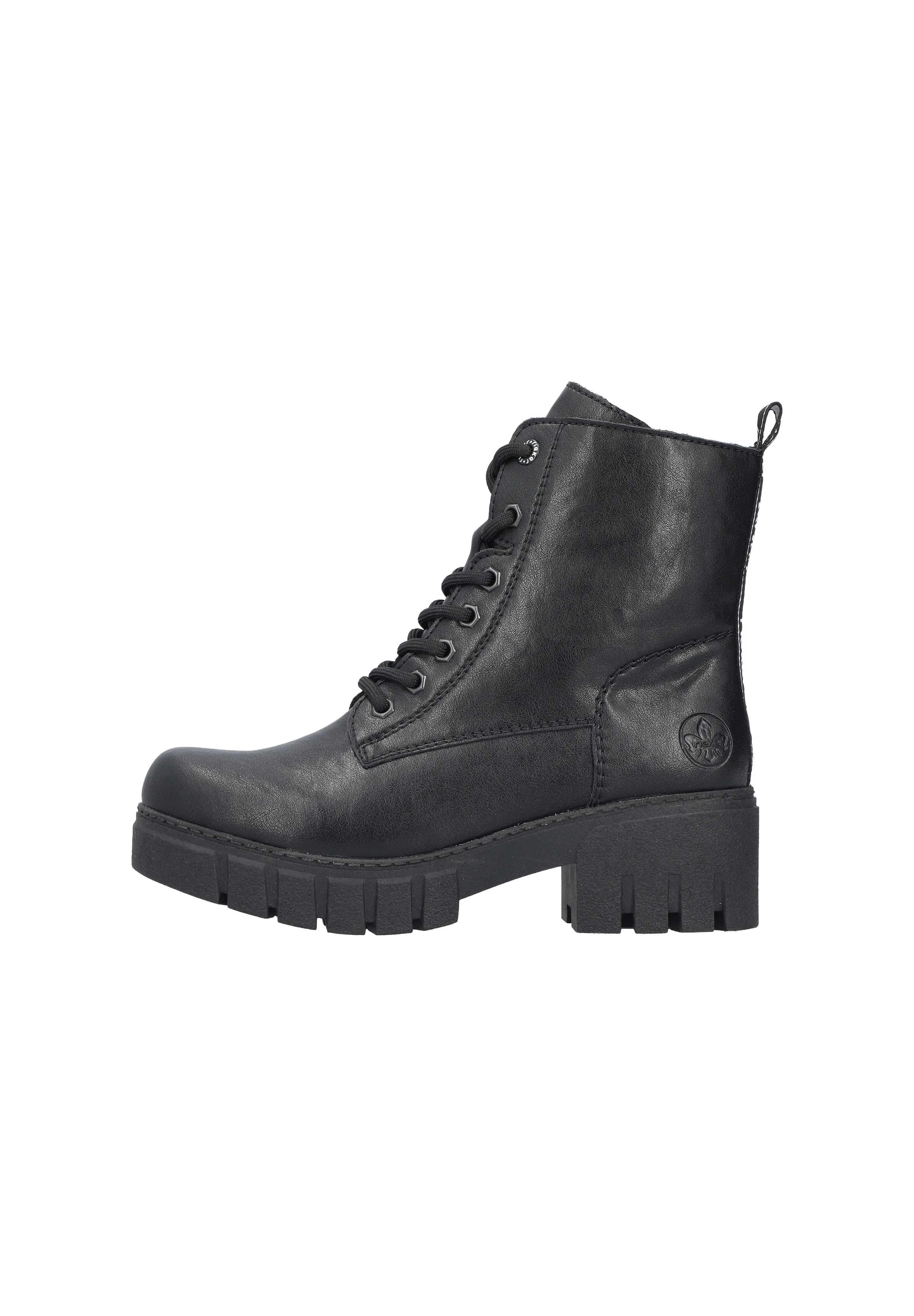 Rieker Bottes à lacets noires