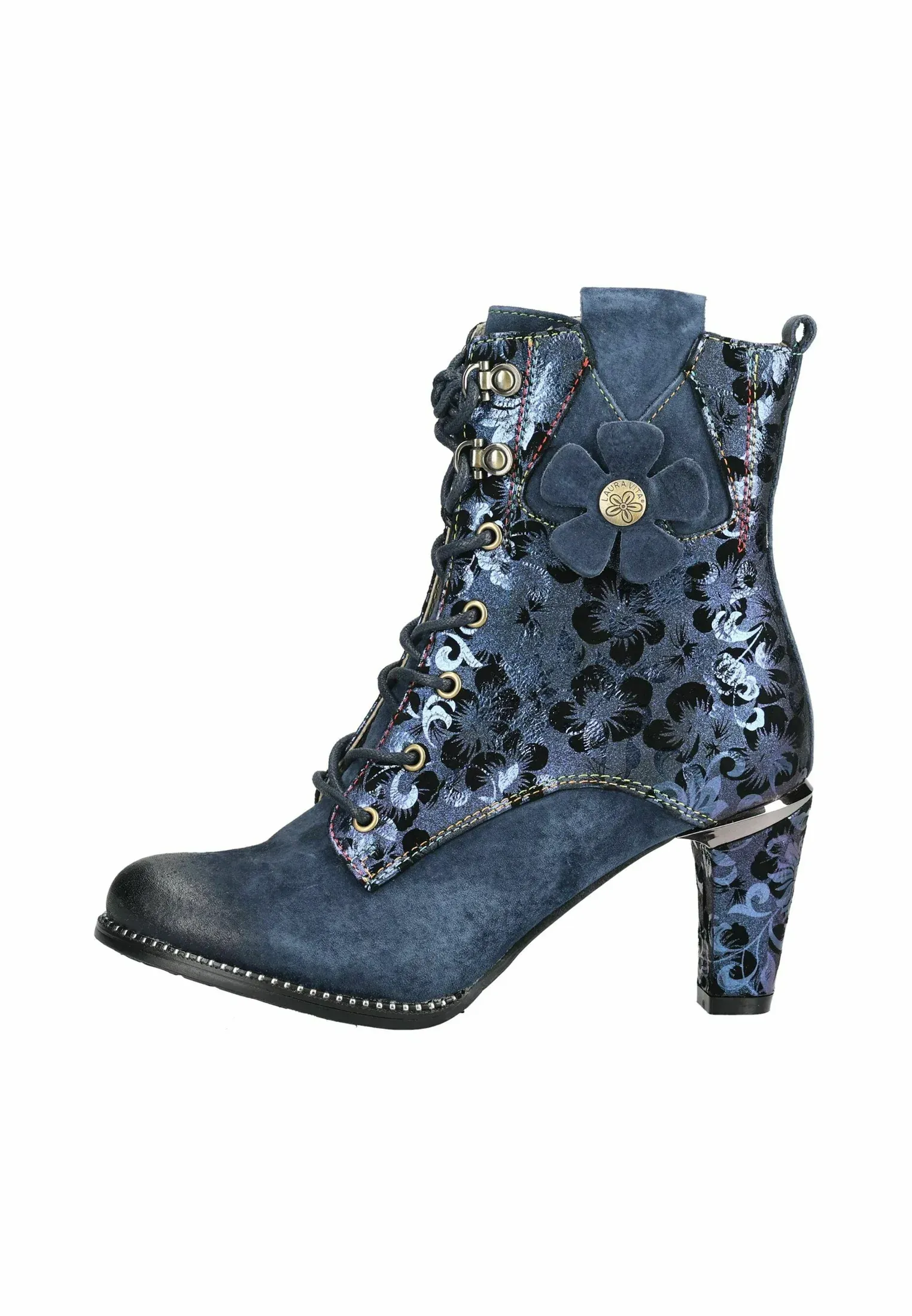 Laura Vita Stiefelette Stivaletti Stringati Marine
