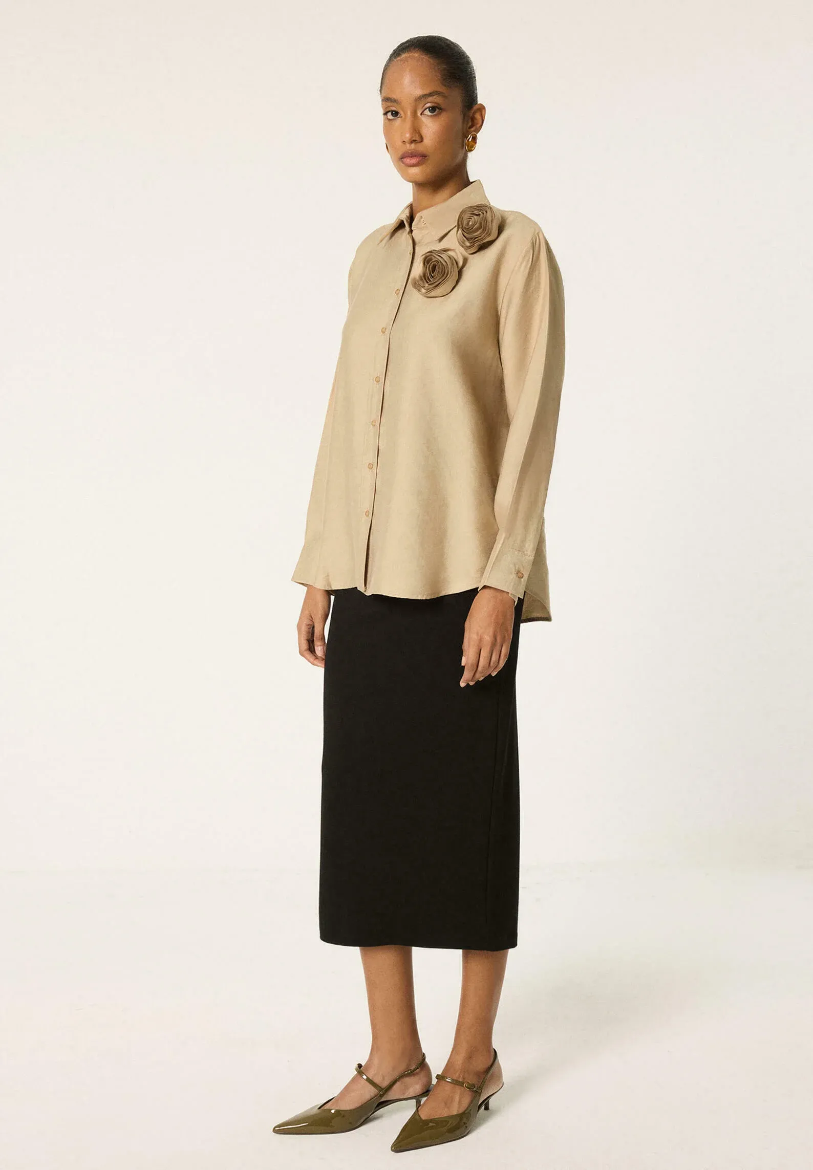 Touche Prive Chemise Beige