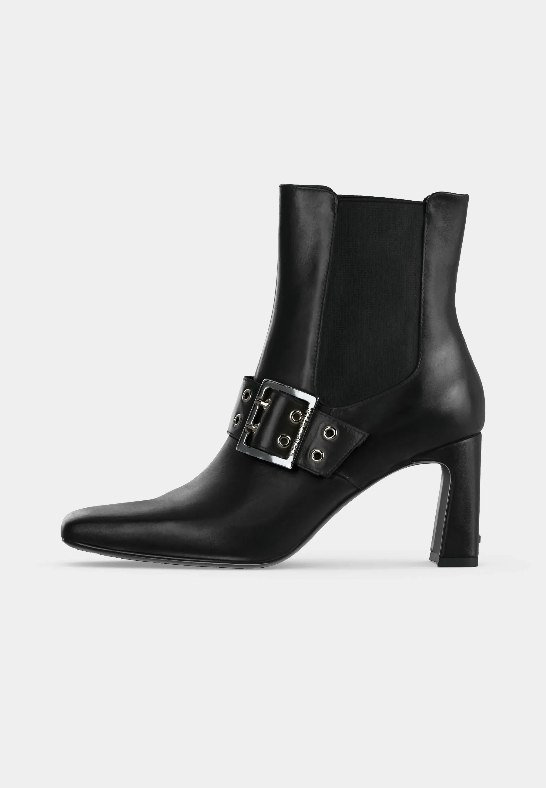 Karl Lagerfeld Kati Chelsea Buckle Boot Tronchetti Noir