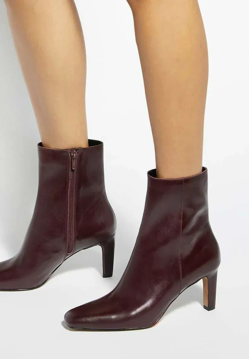 Dune London Dune Ladies Stivaletti Cuir Bordeaux
