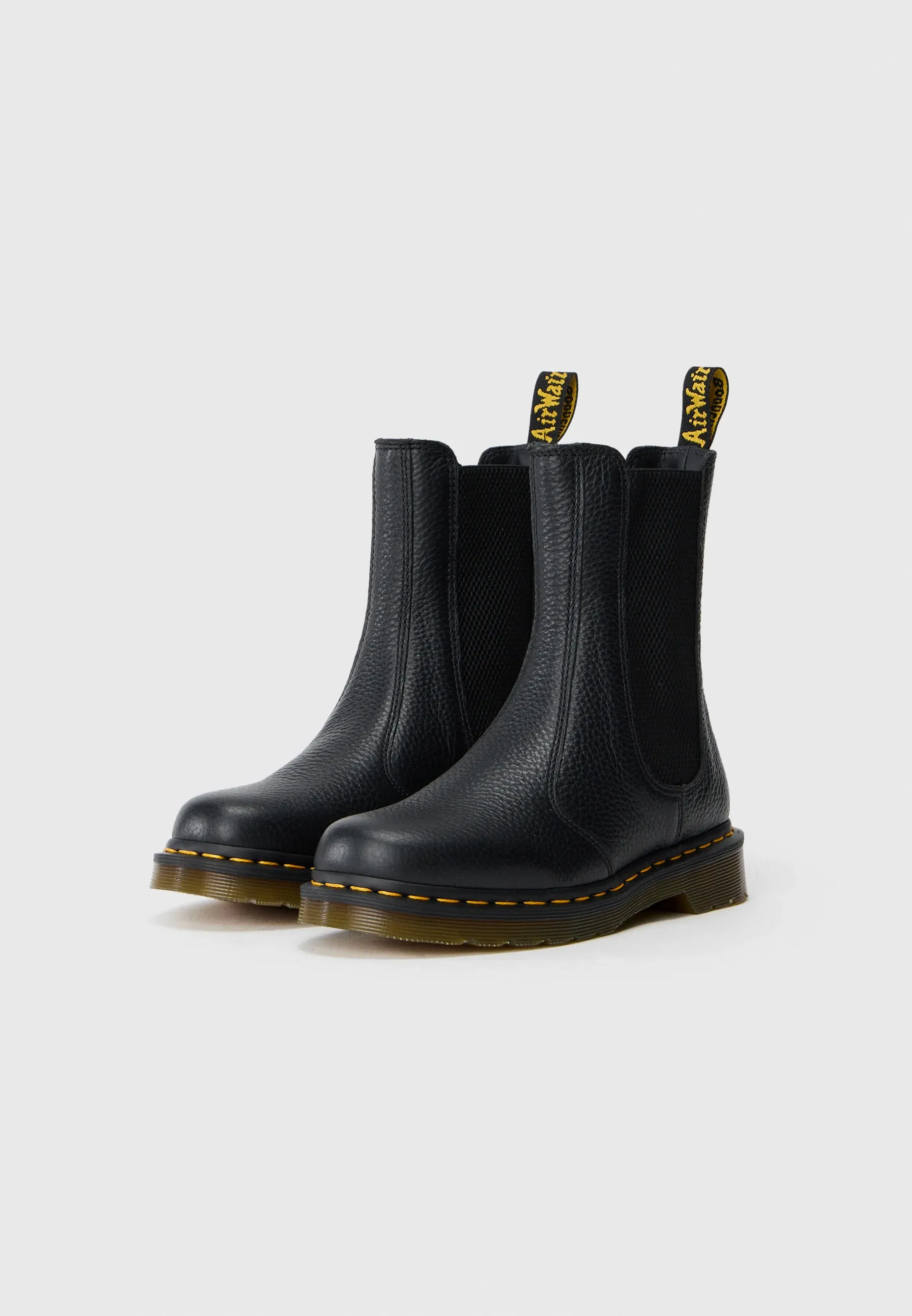 Dr Martens Hi Chelsea Bottes Noires Milled Nappa