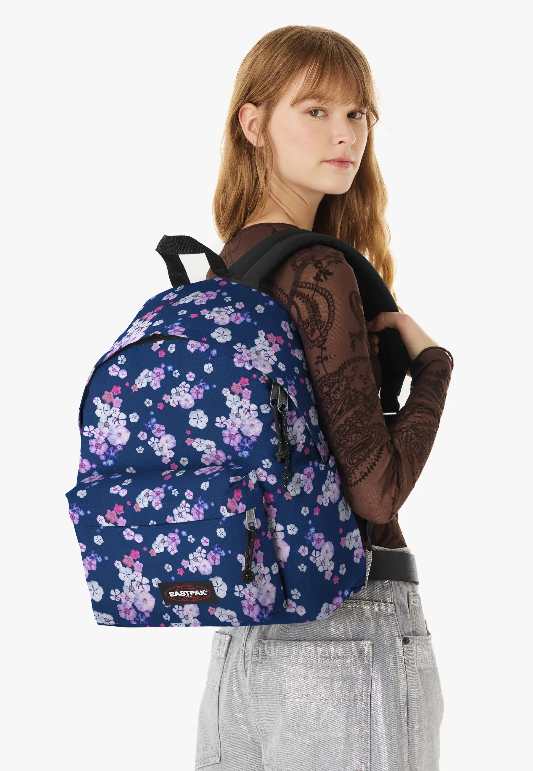 Eastpak Padded Pakr Sac à dos unisexe Floral Bloom Navy