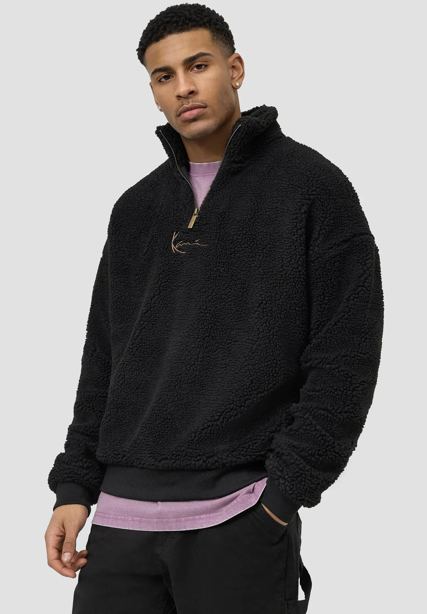 Karl Kani Signature Felpa In Pile Noir
