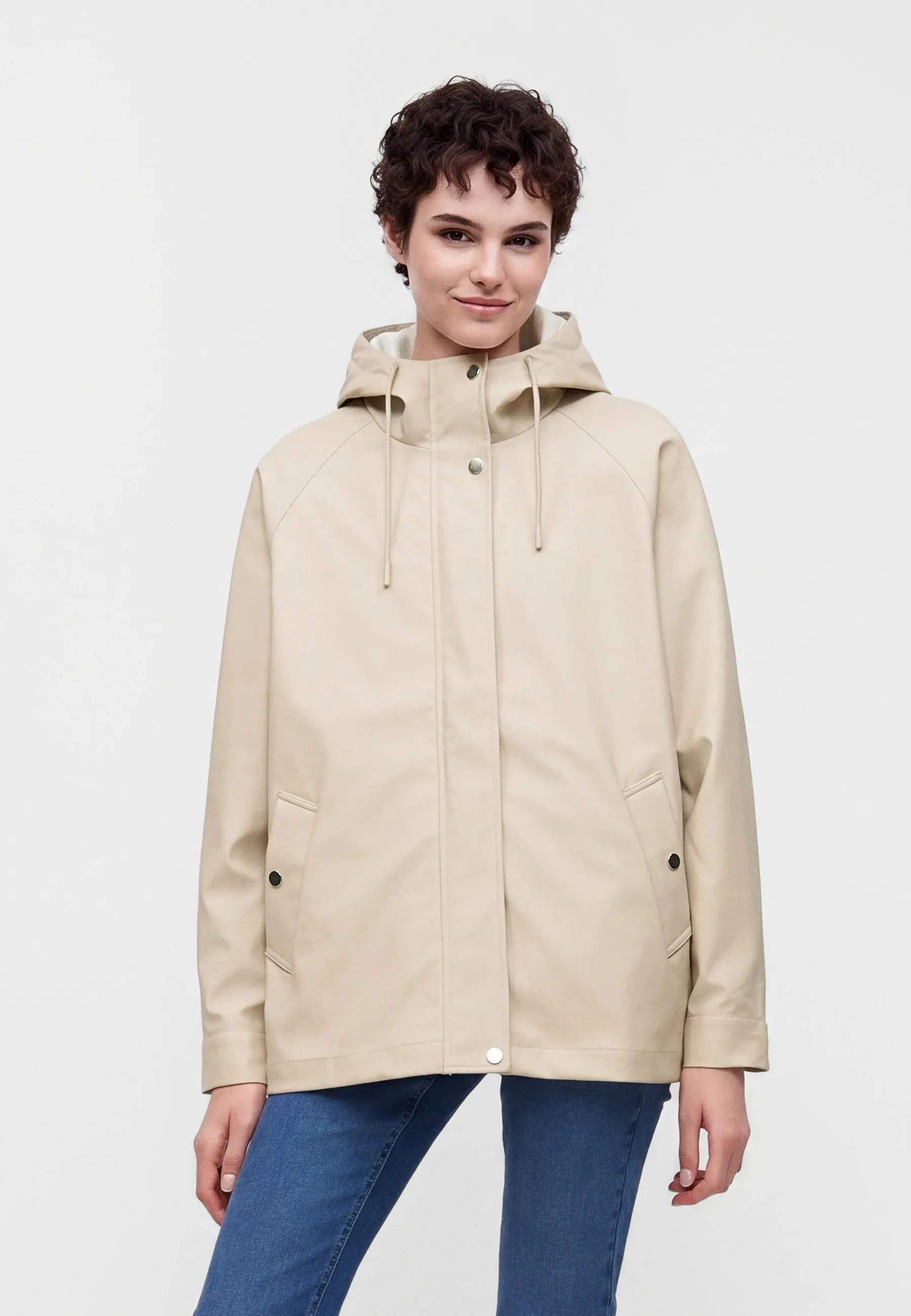 Seul Onlelisa Imperméable Court avec Doublure Argent