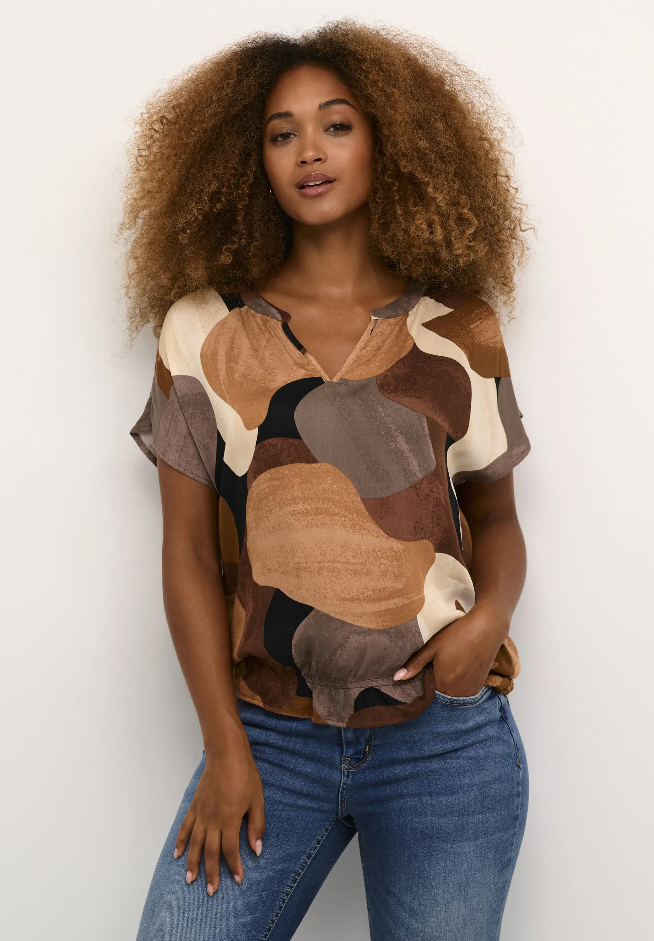 Culture Camicetta Brown Art