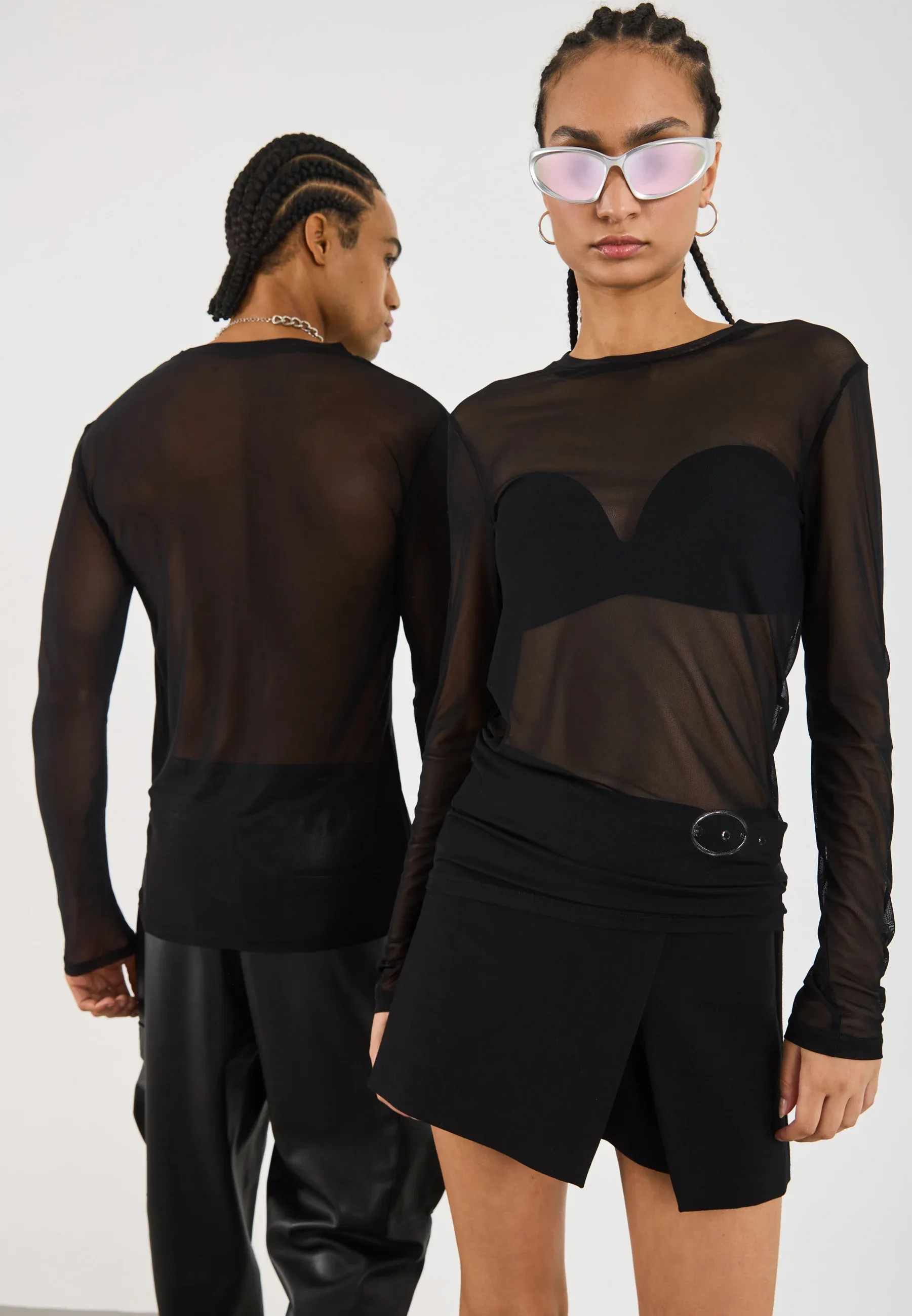 Yourturn Chemise Longue Unisexe Noire