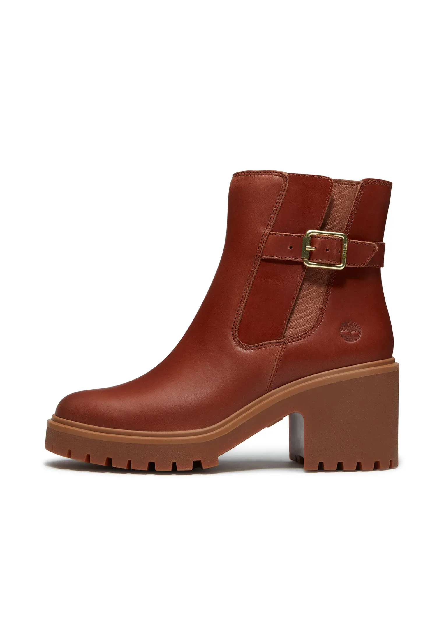 Timberland Stone Heights Mid Stivaletti Con Tacco Rust Full Grain