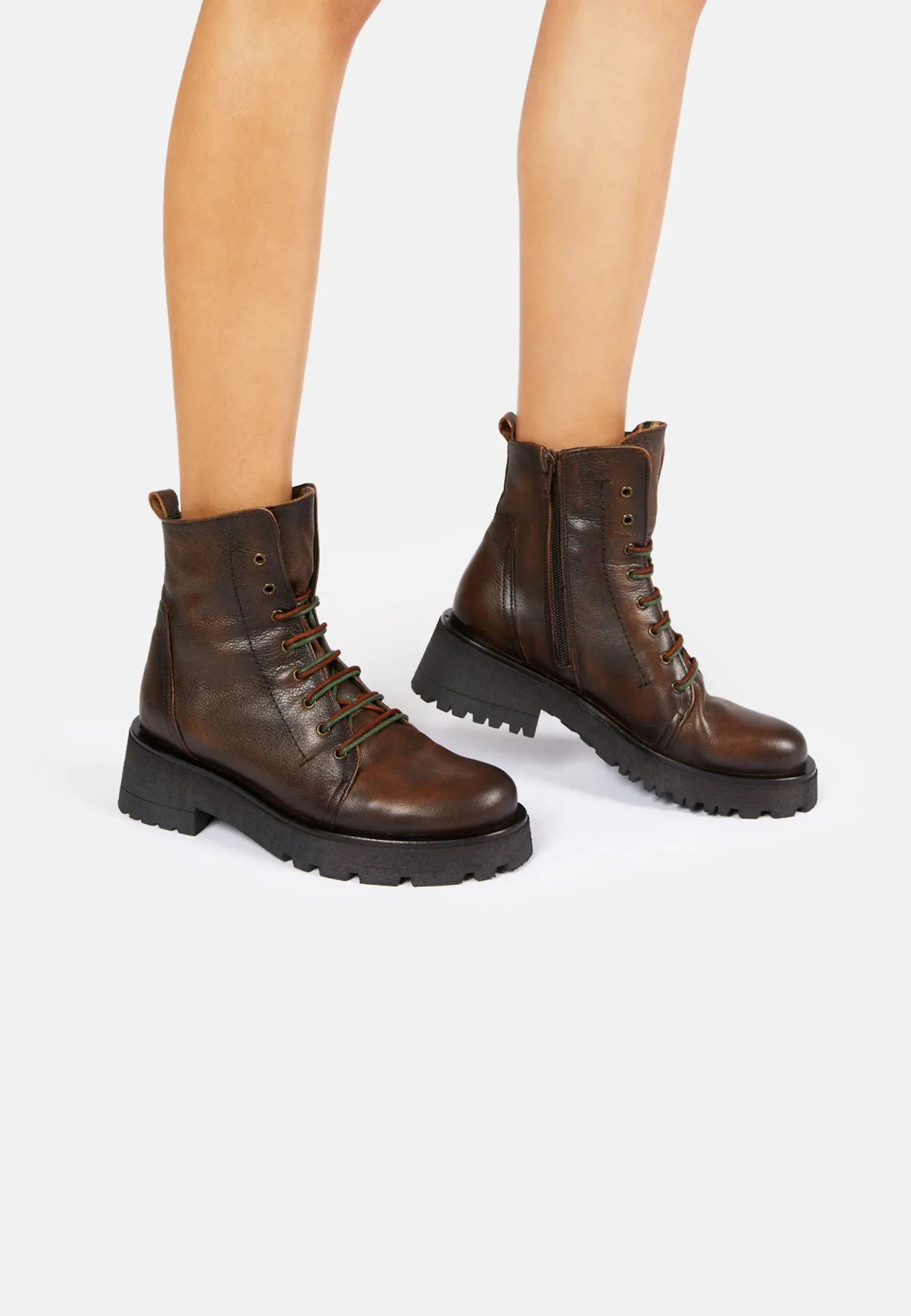 Bottines à lacets Felmini Cognac