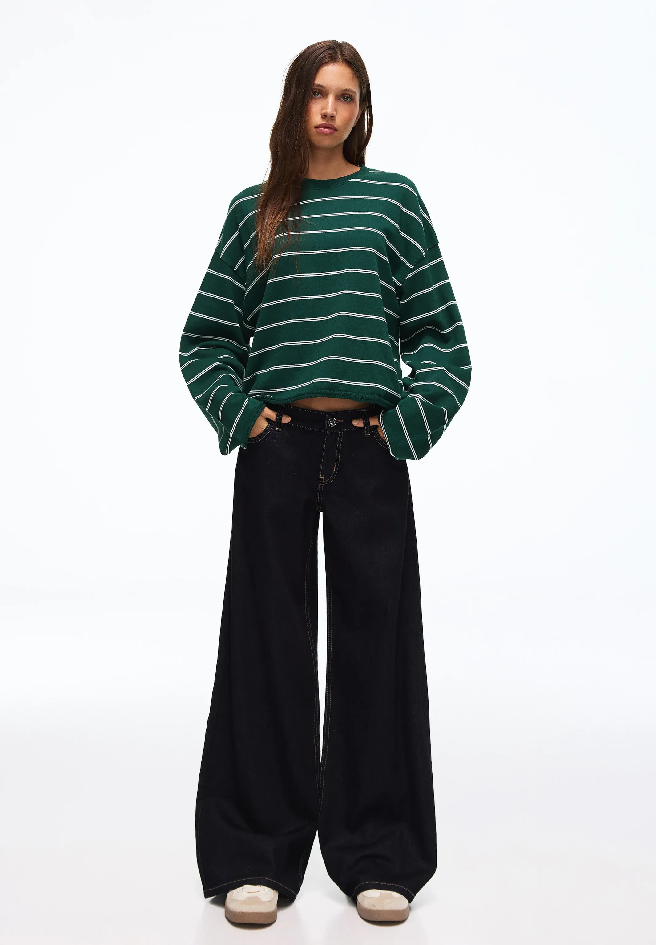 Bershka Pull-over Evergreen