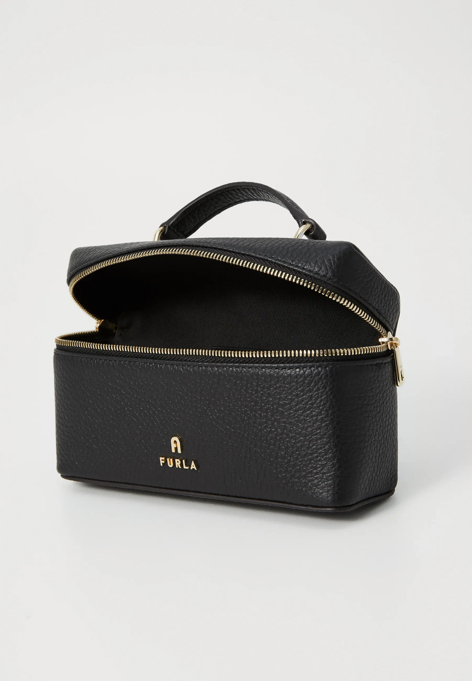Furla Camelia Micro Vanity Case Bandoulière Sac À Main Noir