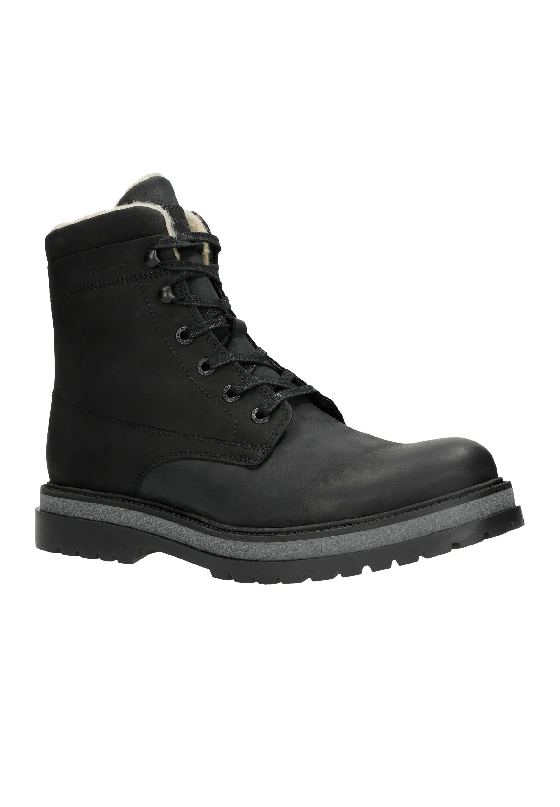 Wojas Bottes à lacets Noires