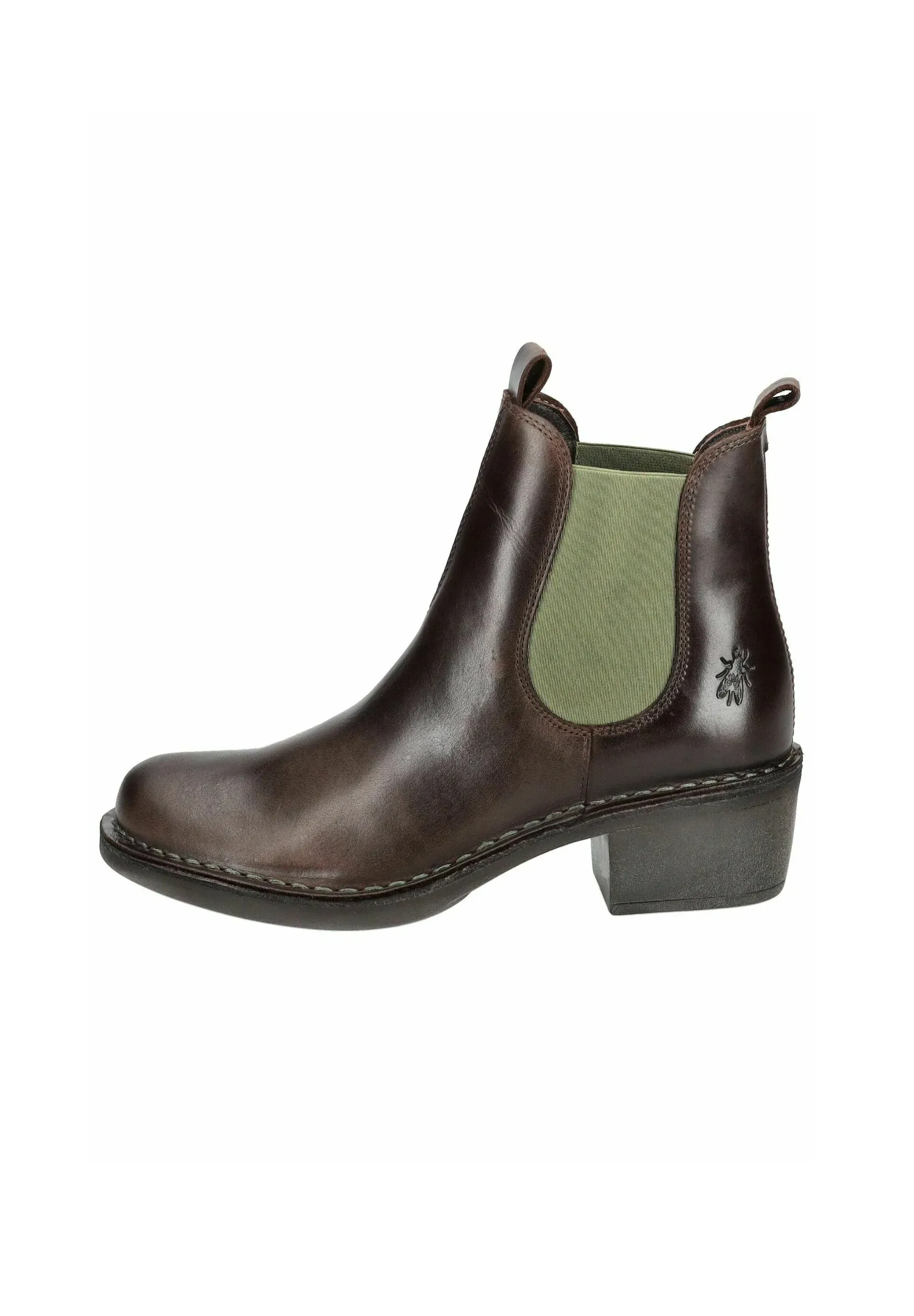 Fly London Tronchetti Dkbrown Greenlastic 011