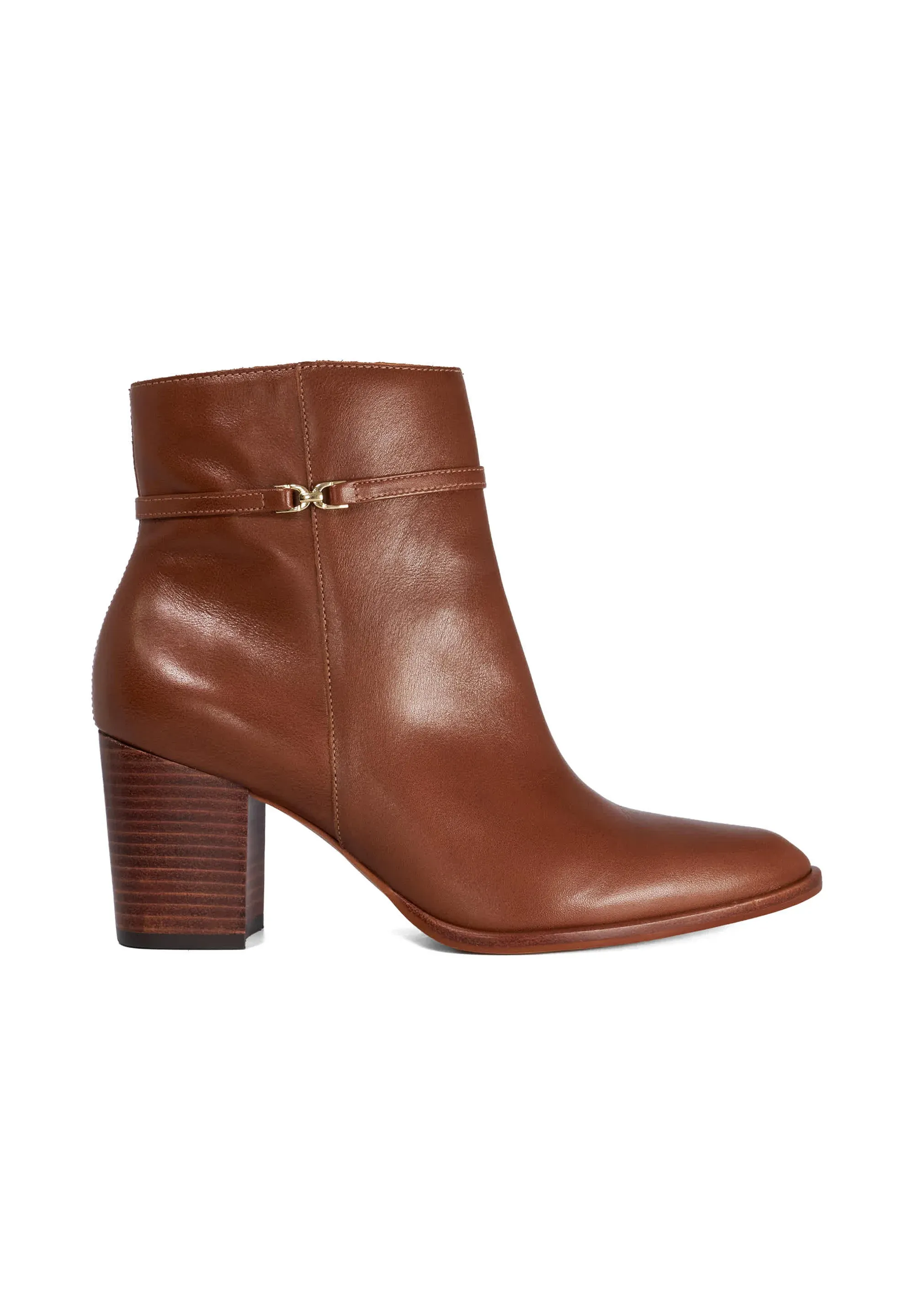 Dune London Bottes Chelsea à talon haut à semelle crantée pour femmes Pagety - Tronchetti - cuir taupe