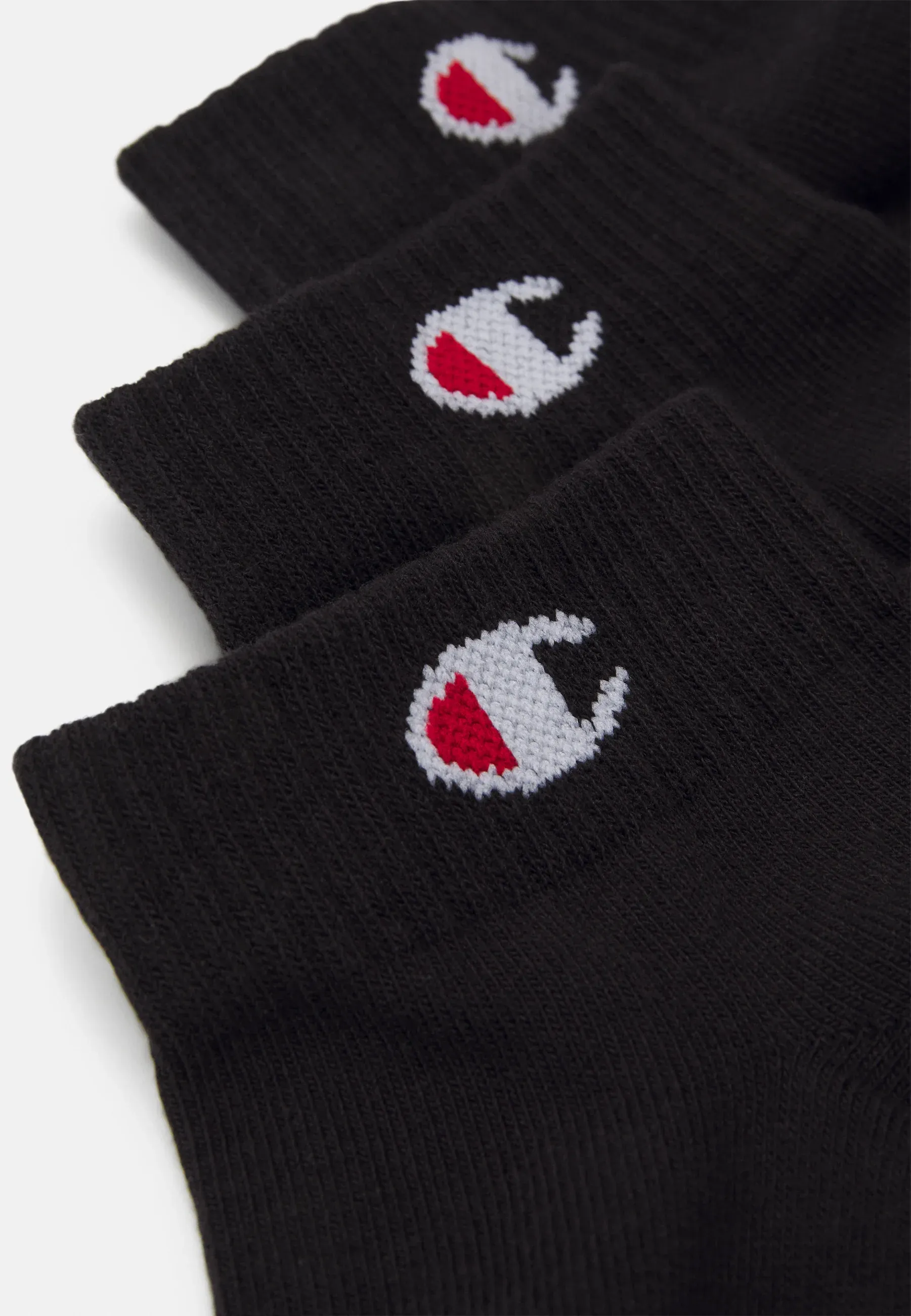 Champion Quarter Socks 6 Pièces Unisexe Chaussettes Sportives Noires