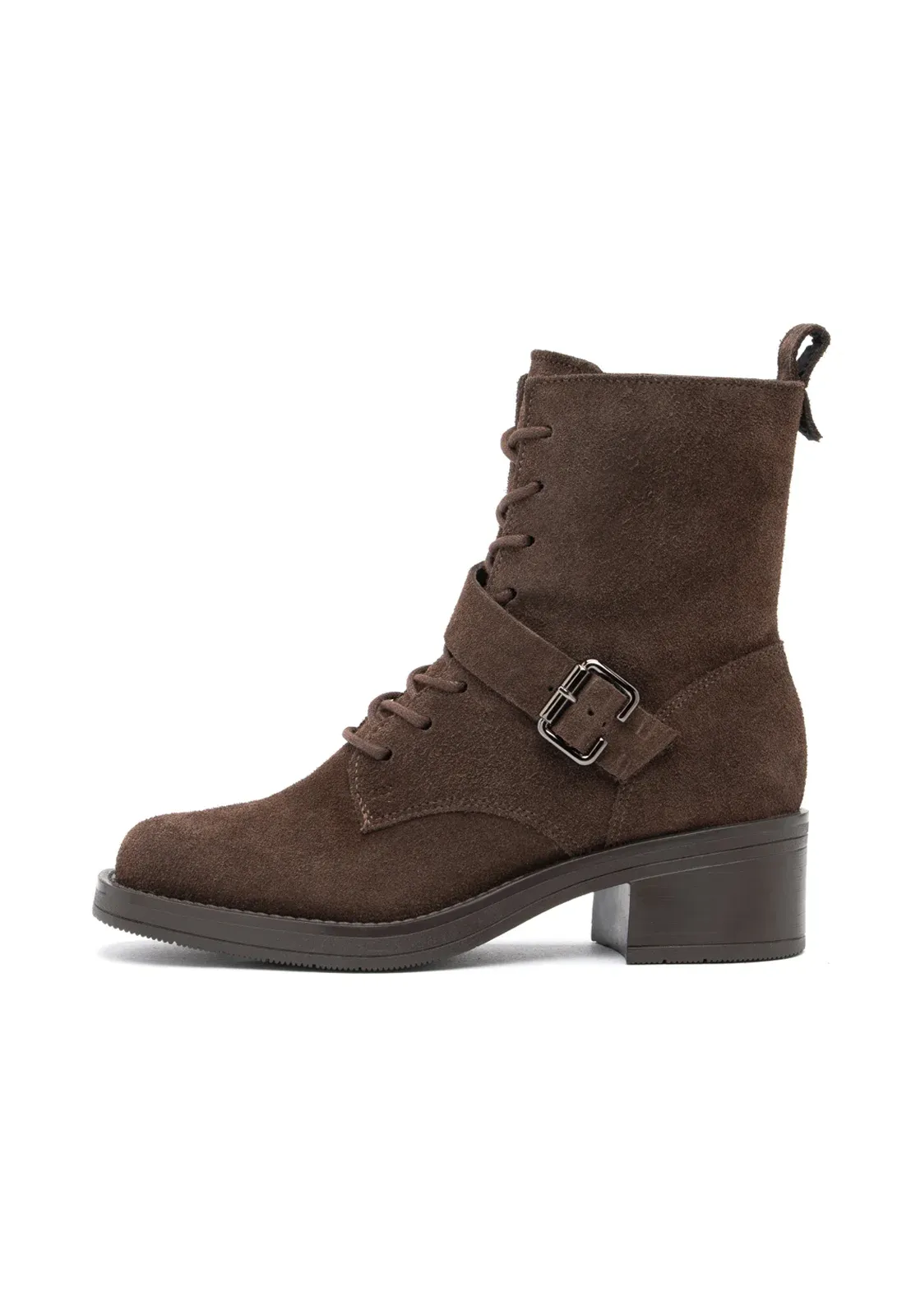 Rylko Bottes à lacets marron
