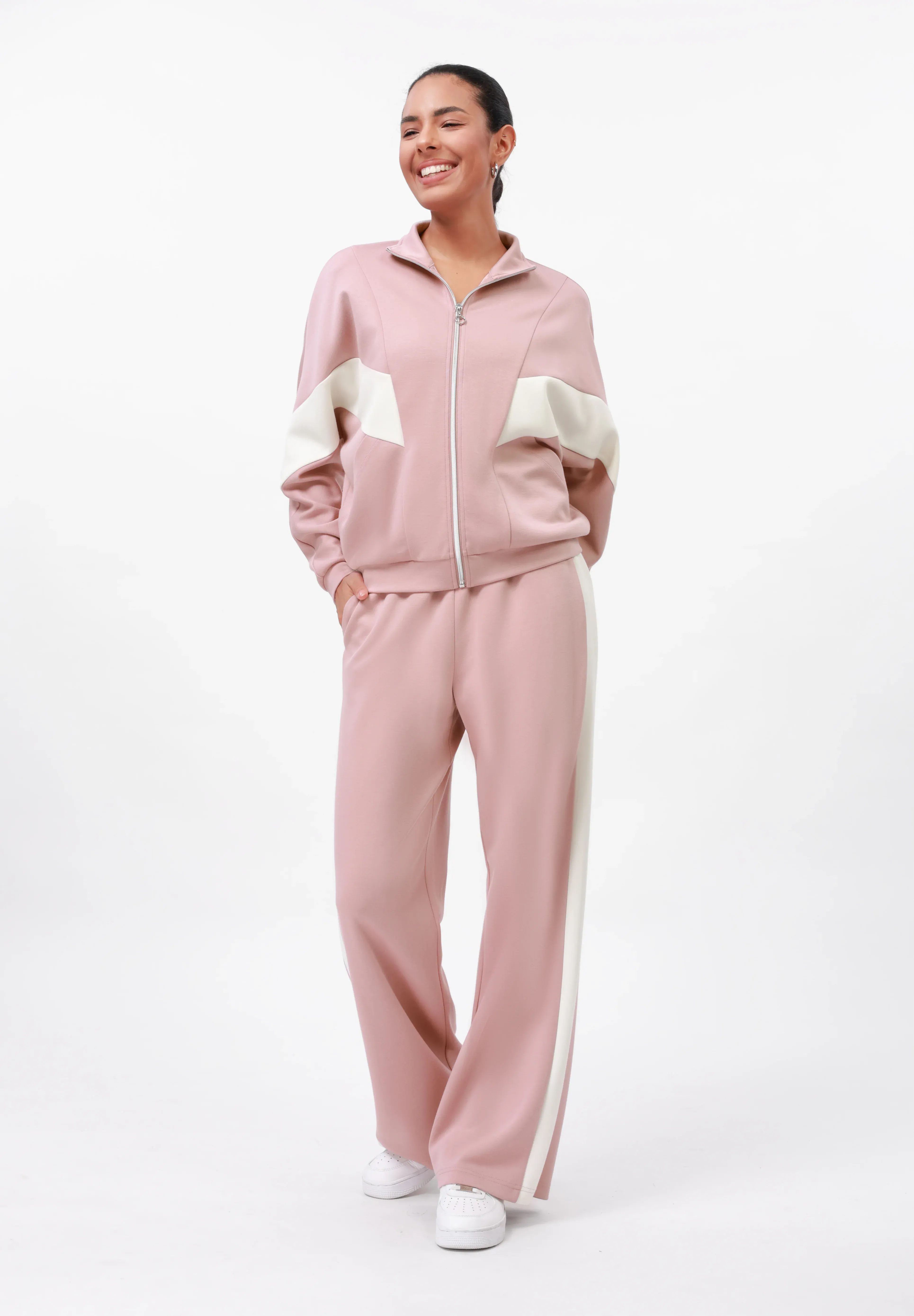 Evenandodd Set Tuta Dusty Pinkecru