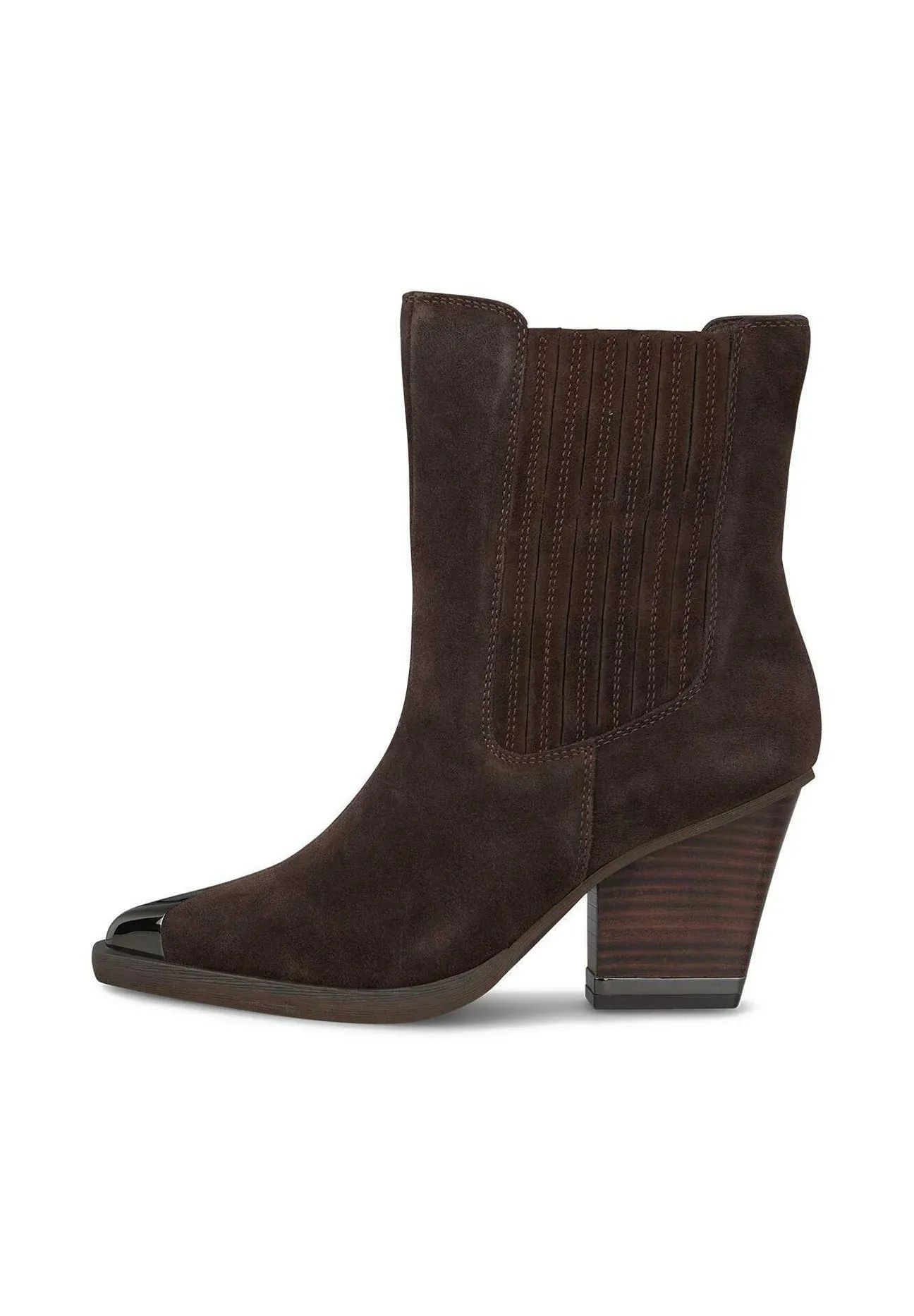 Alma En Pena Bottes à talon aiguille pointe fine sans fermeture marron tacheté