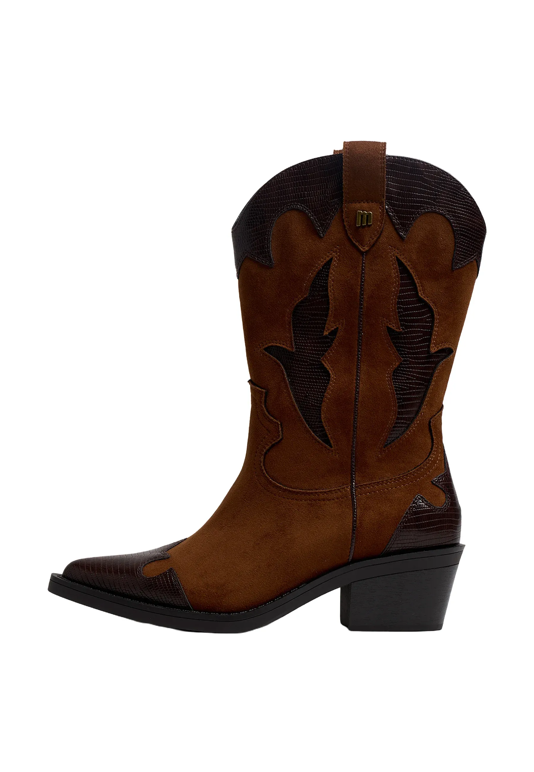 Mtng Bottes Texanes Biker Marron