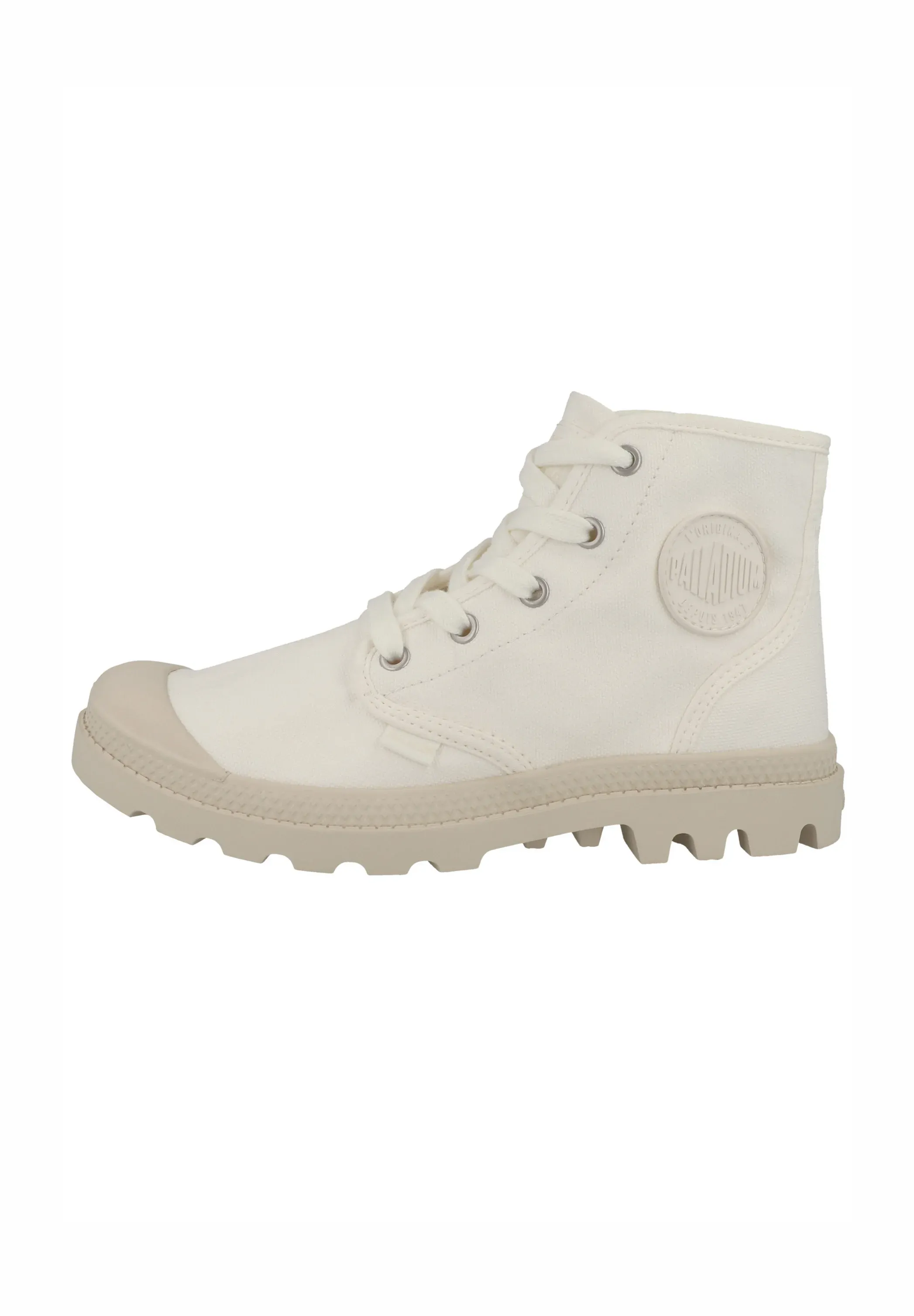 Palladium Pampa Hi Bottes à lacets Soft White