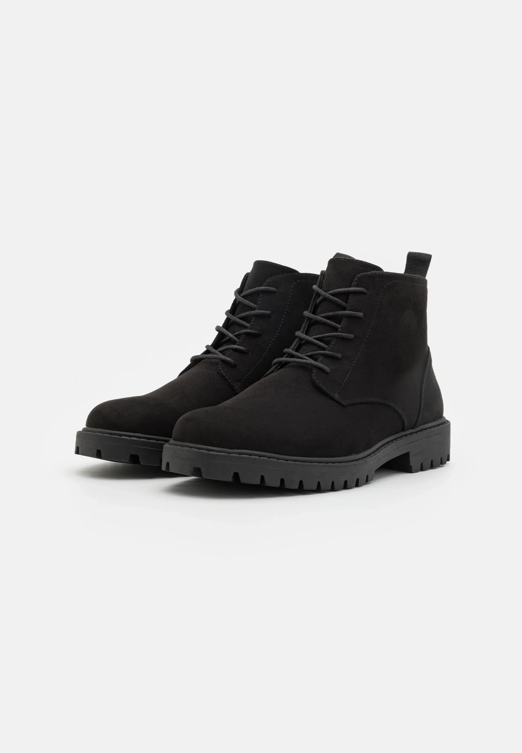 Pier One Chaussures à lacets unisexe noires