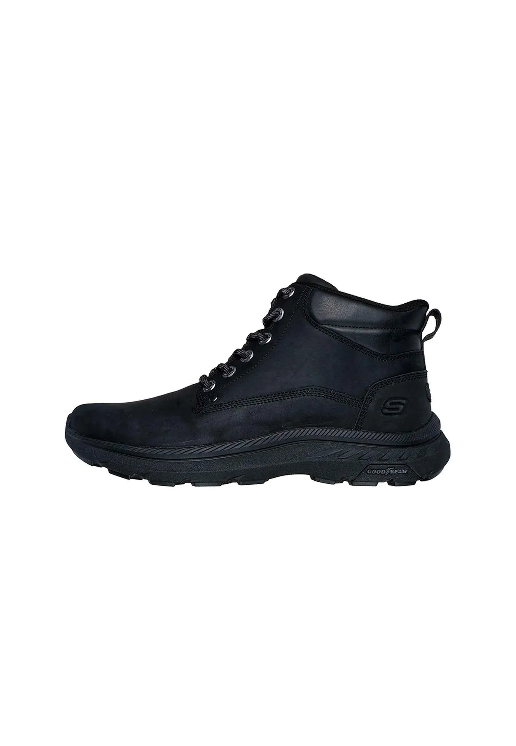 Skechers Bottes à lacets noires