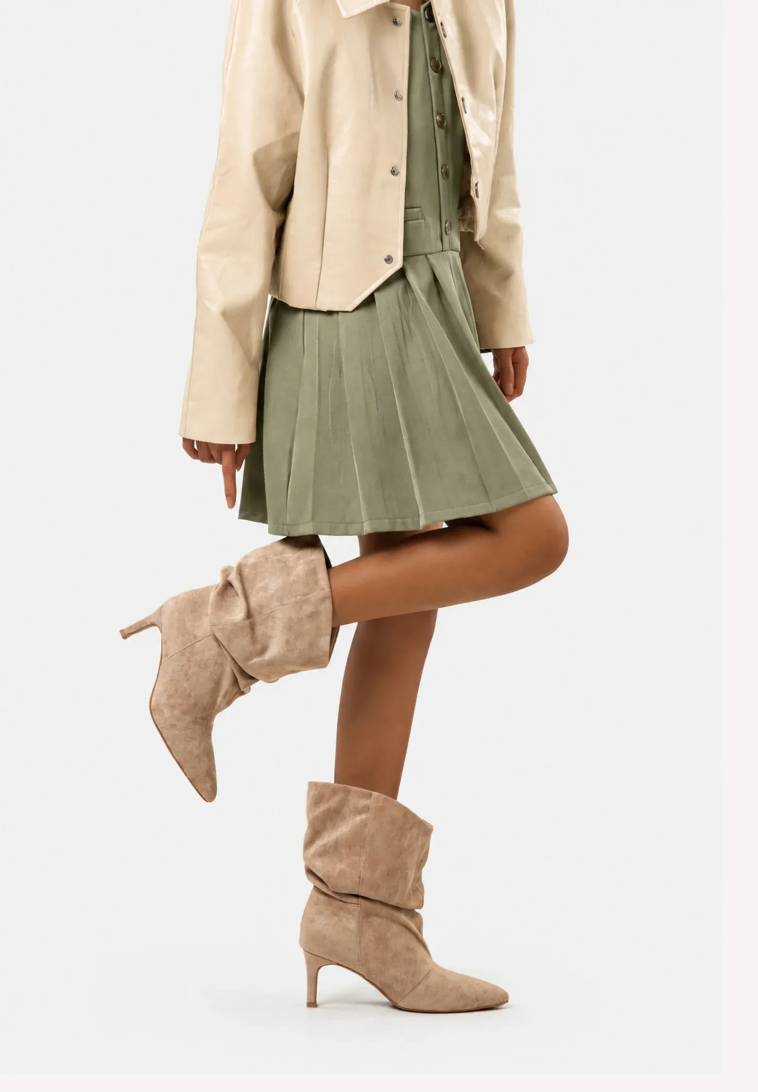 Salinyang Salinyang Bottes Femme Bottes Stivaletti Beige