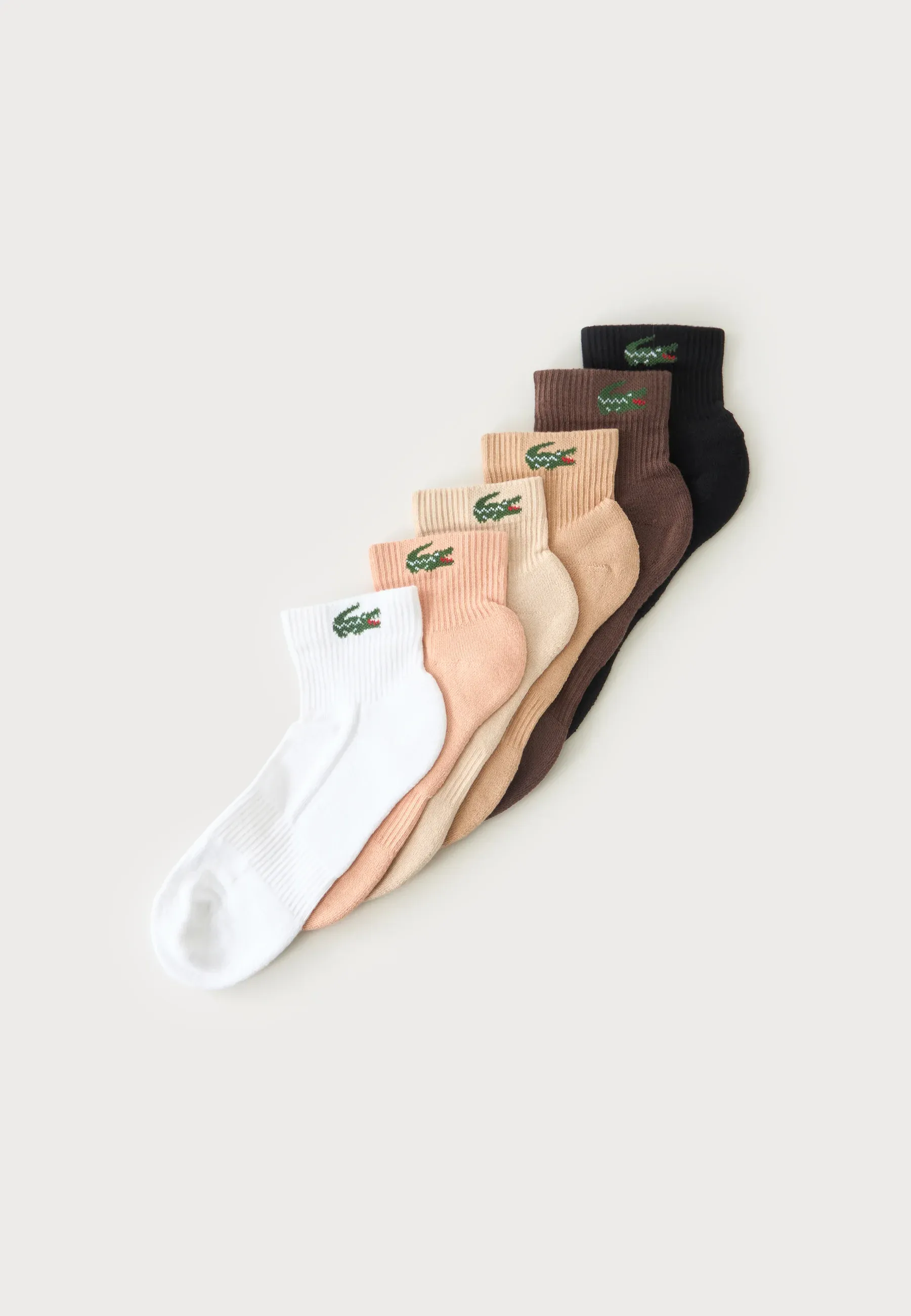 Lacoste Unisexe 6 Pièces Chaussettes Multicolores