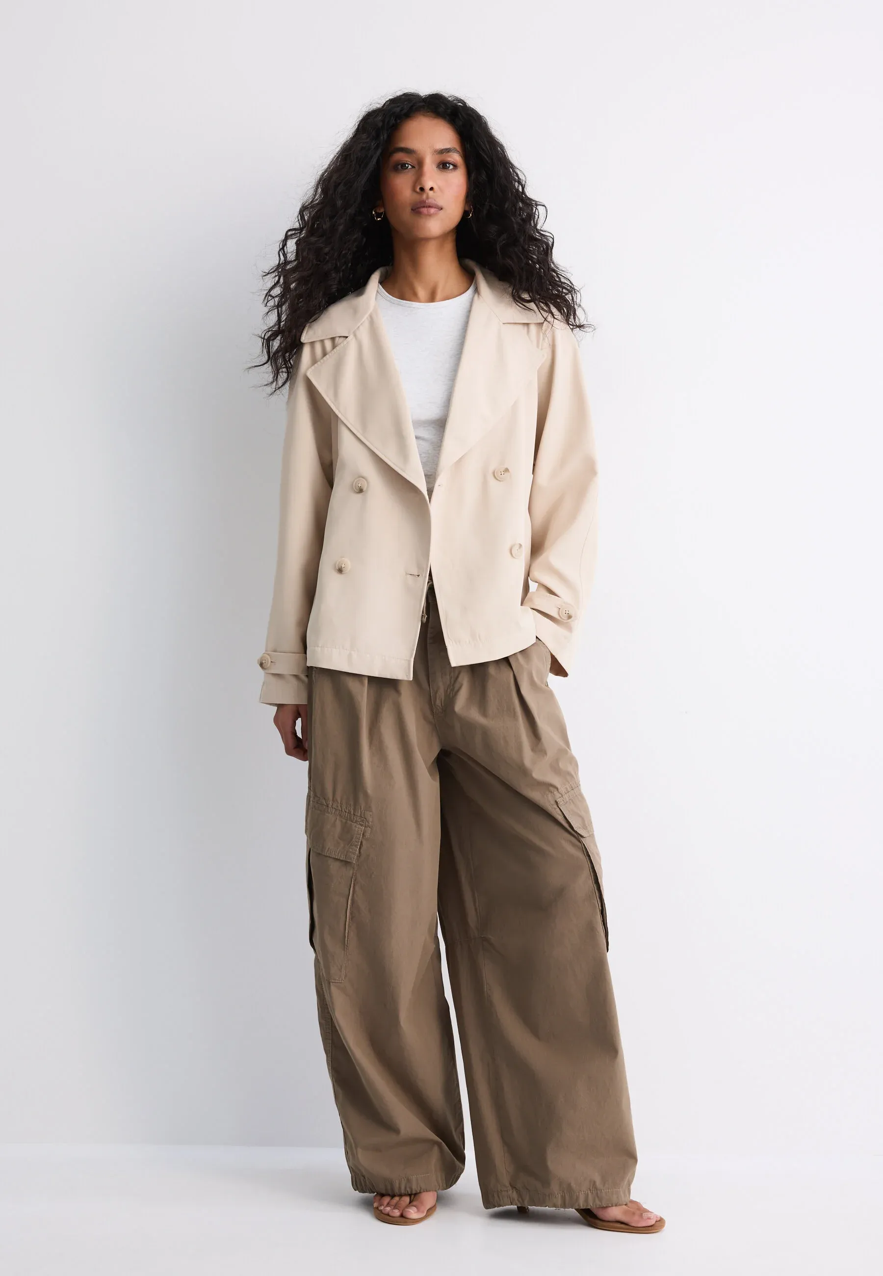 Stradivarius Veste beige tacheté
