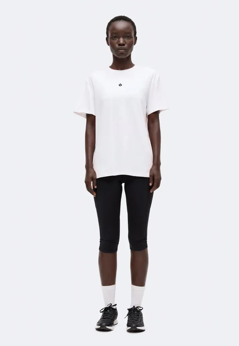 T-shirt active Evenandodd Basic Blanc