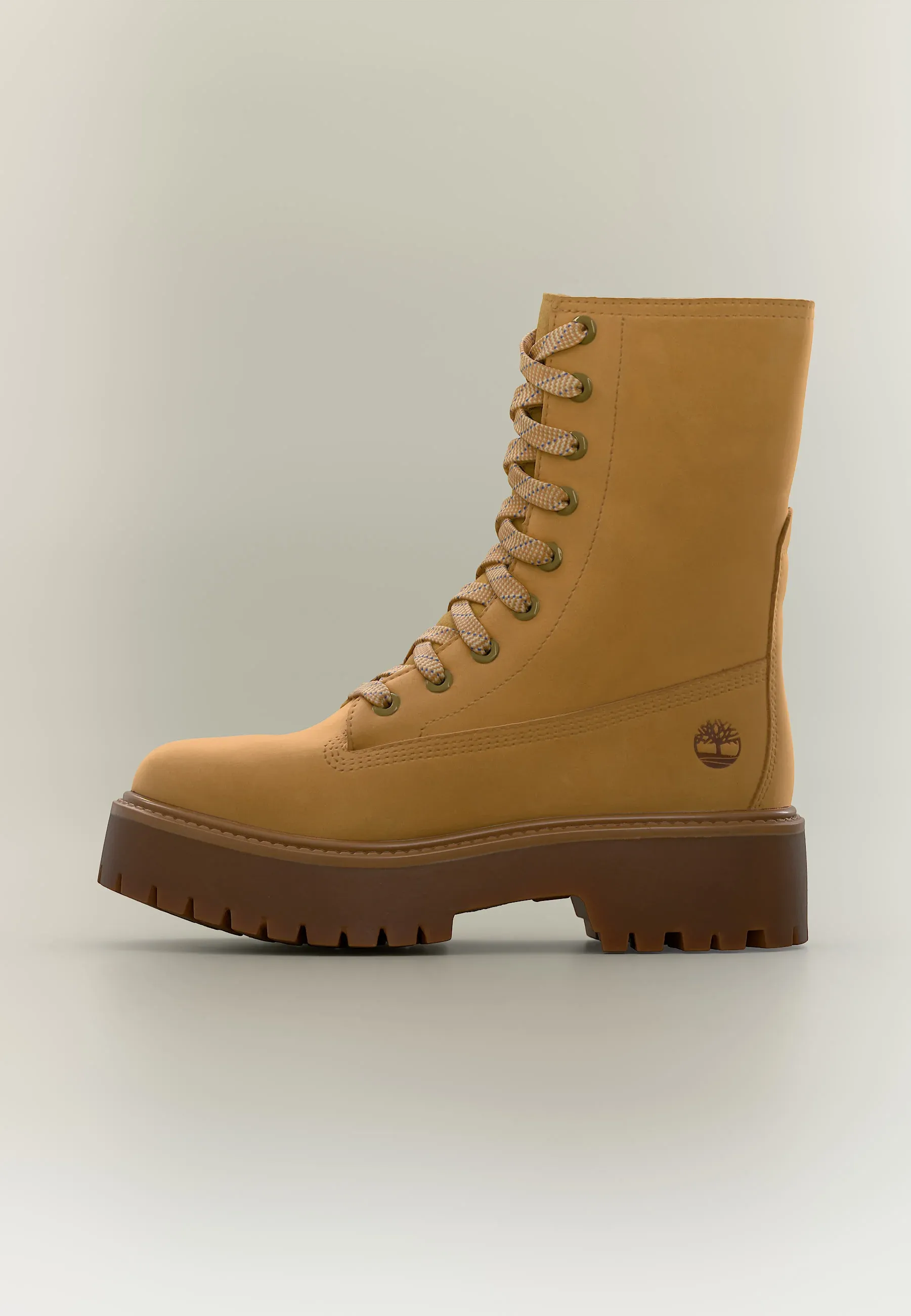 Timberland Stone Street Mid Lace Bottes à lacets à motif céréalier Wheat Nubuck