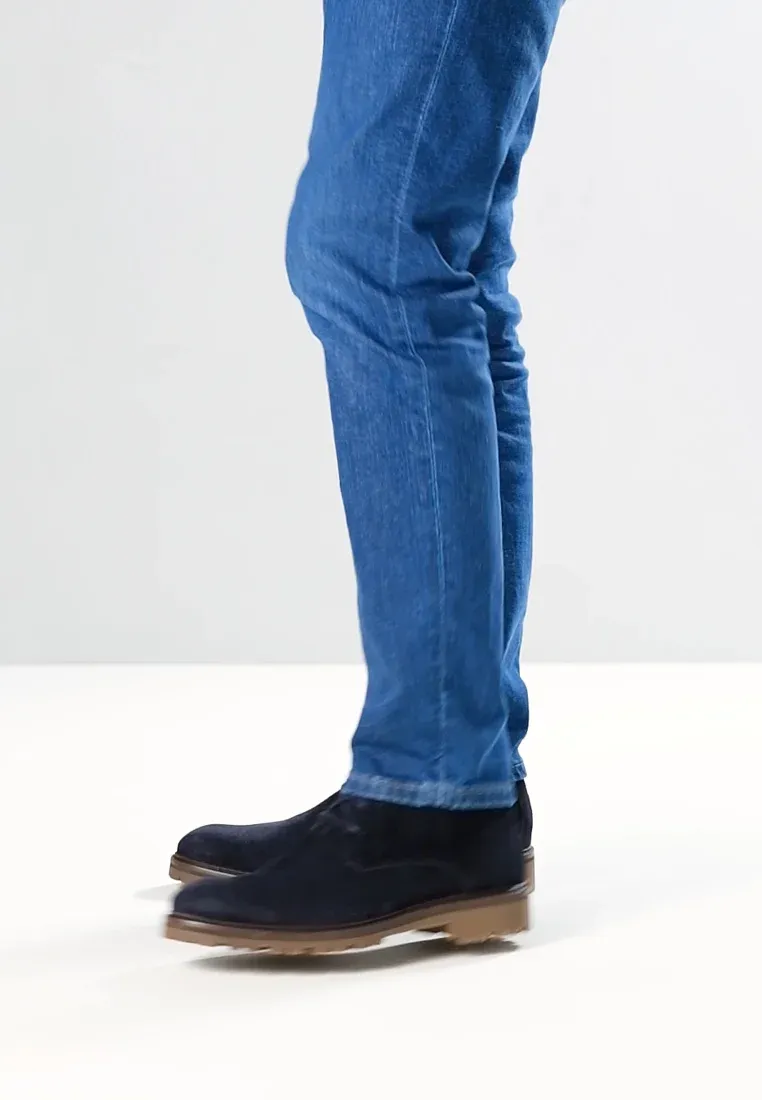 Floris Van Bommel Floris Van Bommel Chaussure Basse Sturdi 01 Bottes à lacets Bleu foncé