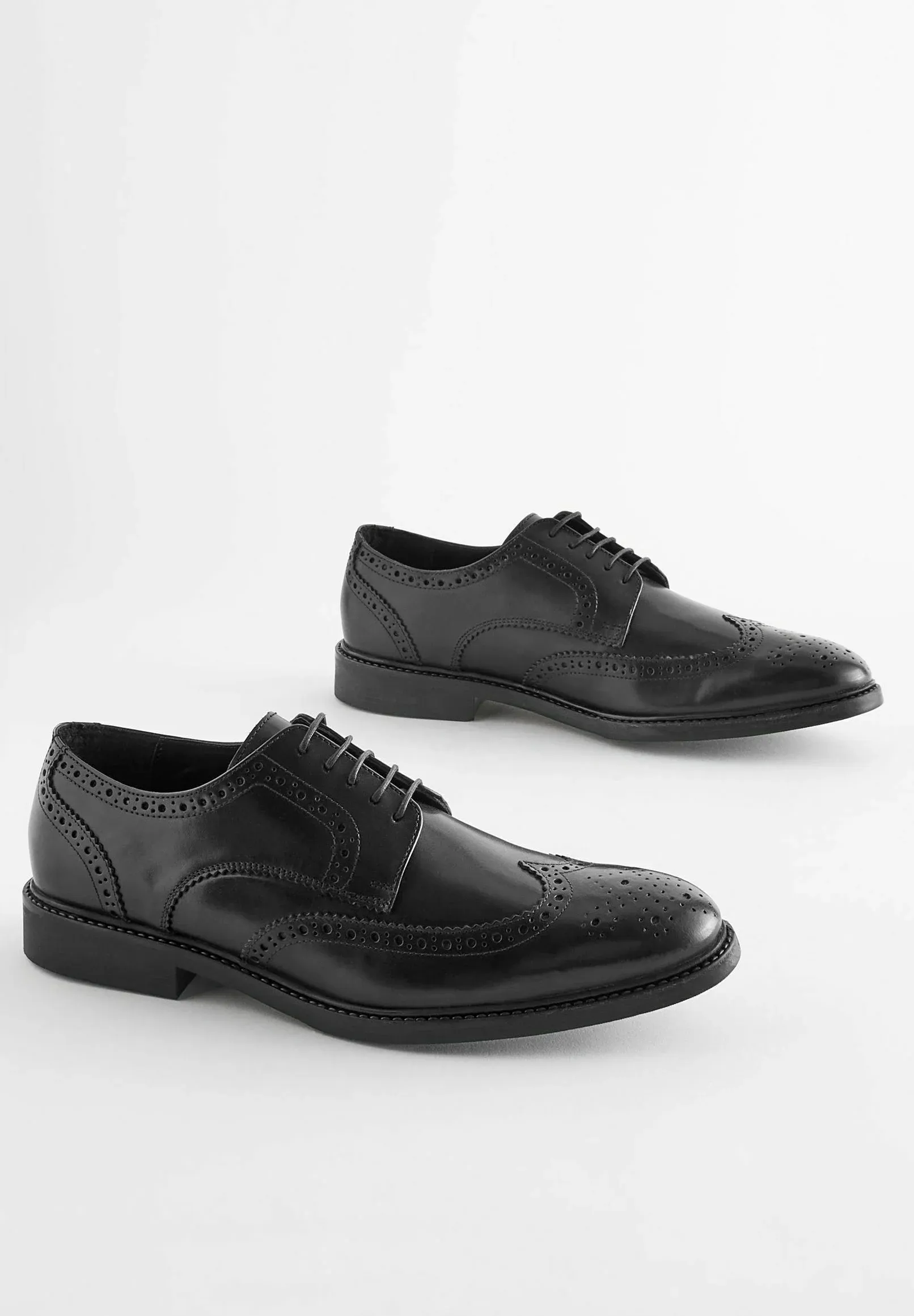Next Derby Brogues Stringate Noir