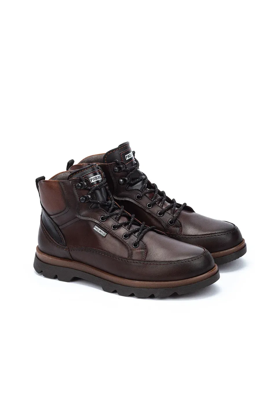 Pikolinos Vigo Bottes à lacets Brun foncé