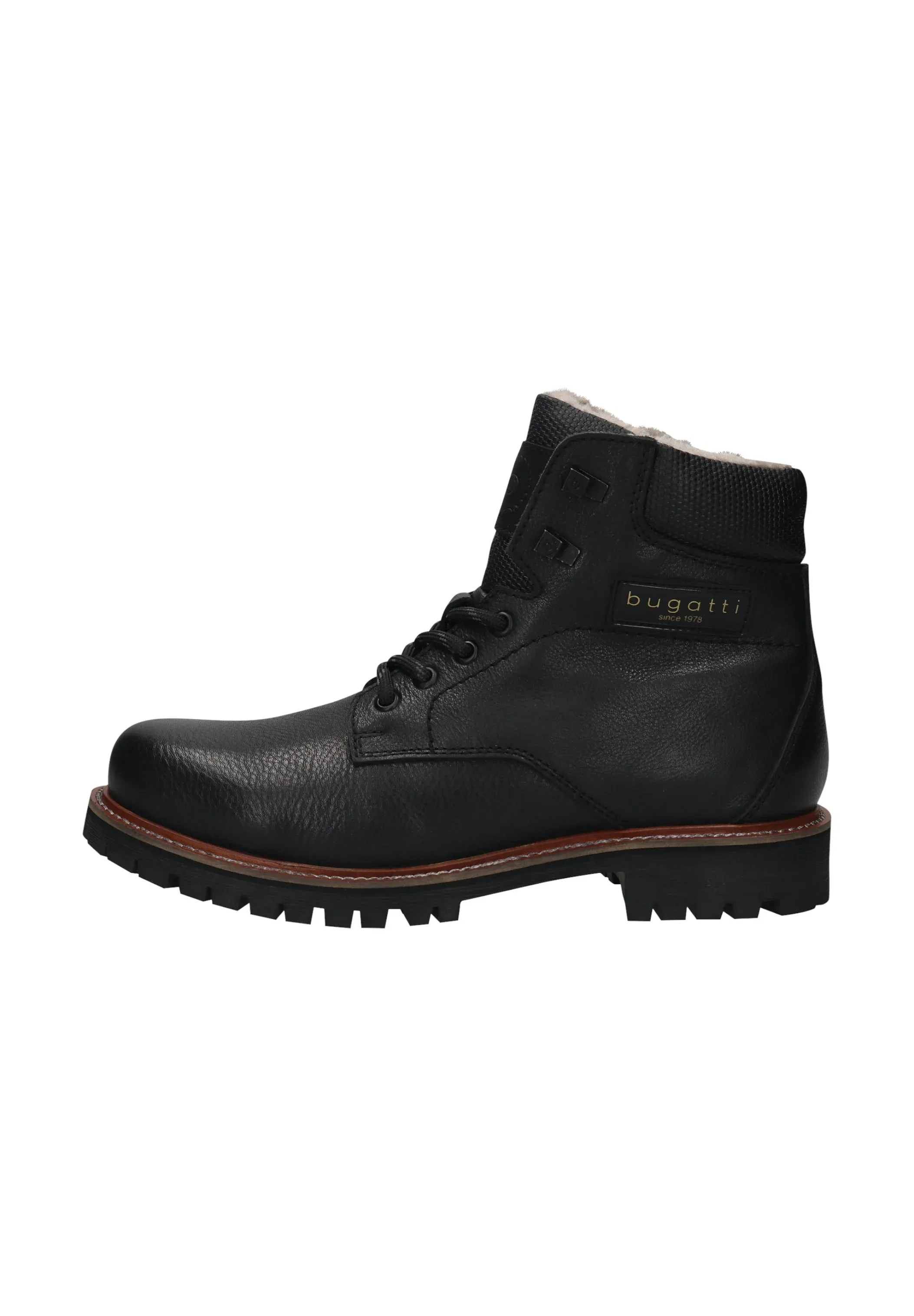 Bottes Bugatti à lacets noires